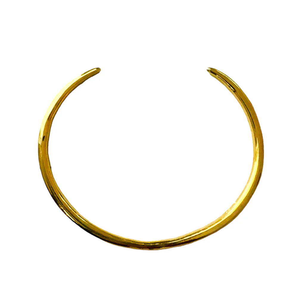 The Hug Cuff Bracelet | Brass Gold