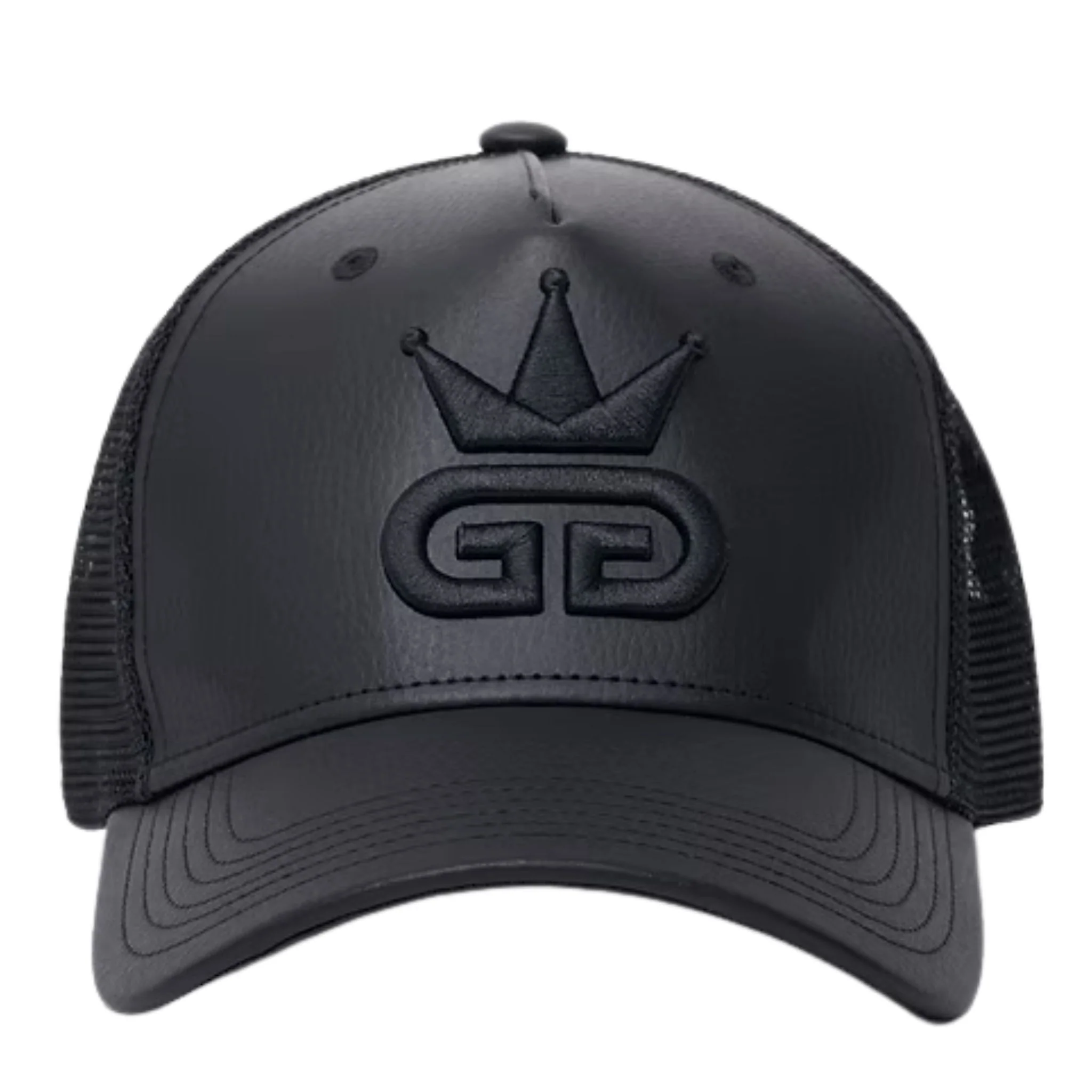 All Black Vegan Leather Hat