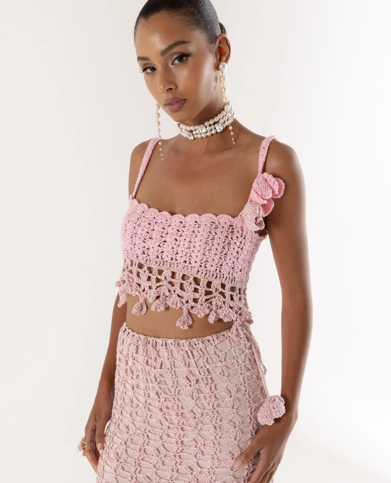 Pink Vanilla Handmade Crochet Top - Image 3