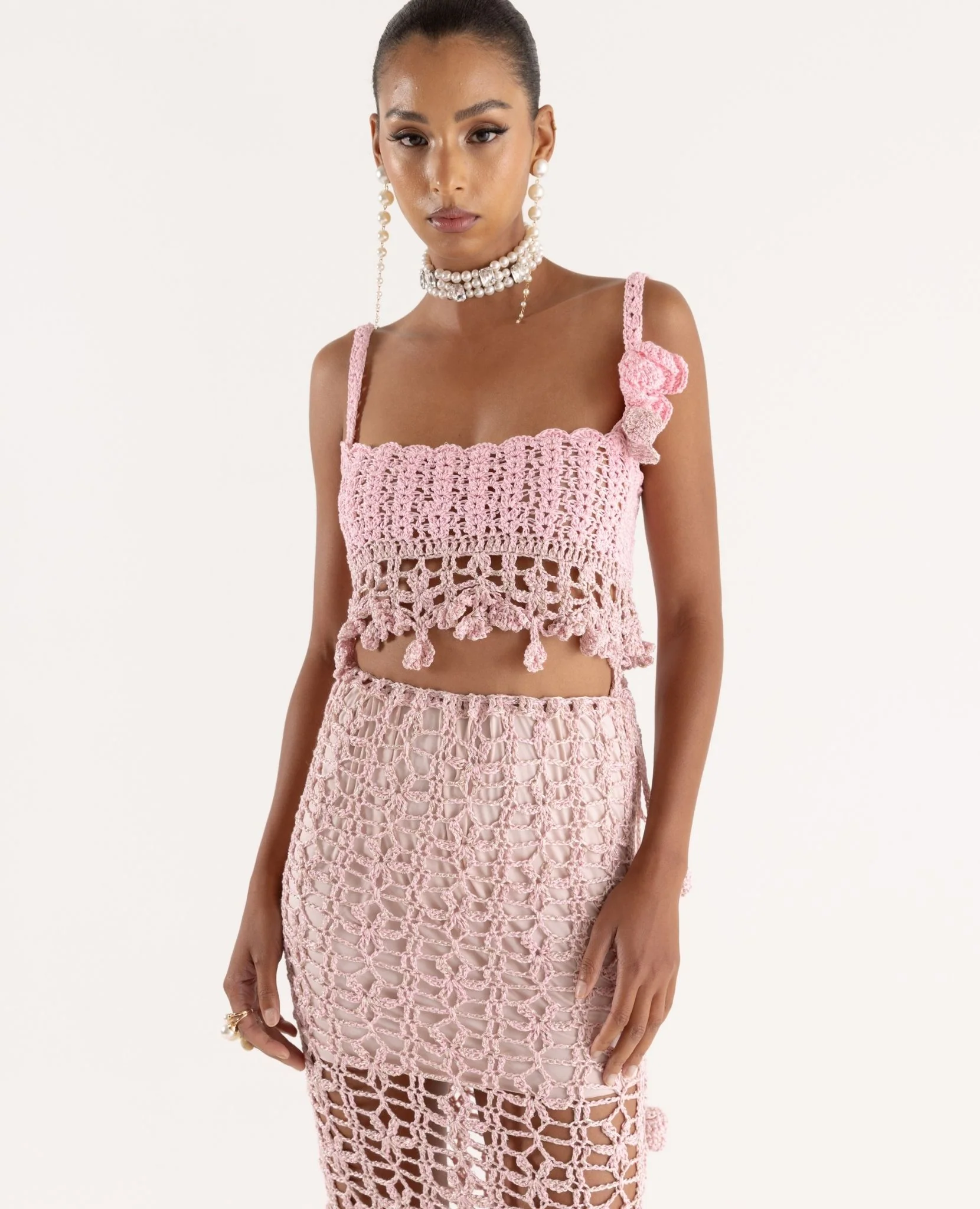 Pink Vanilla Handmade Crochet Top - Image 4