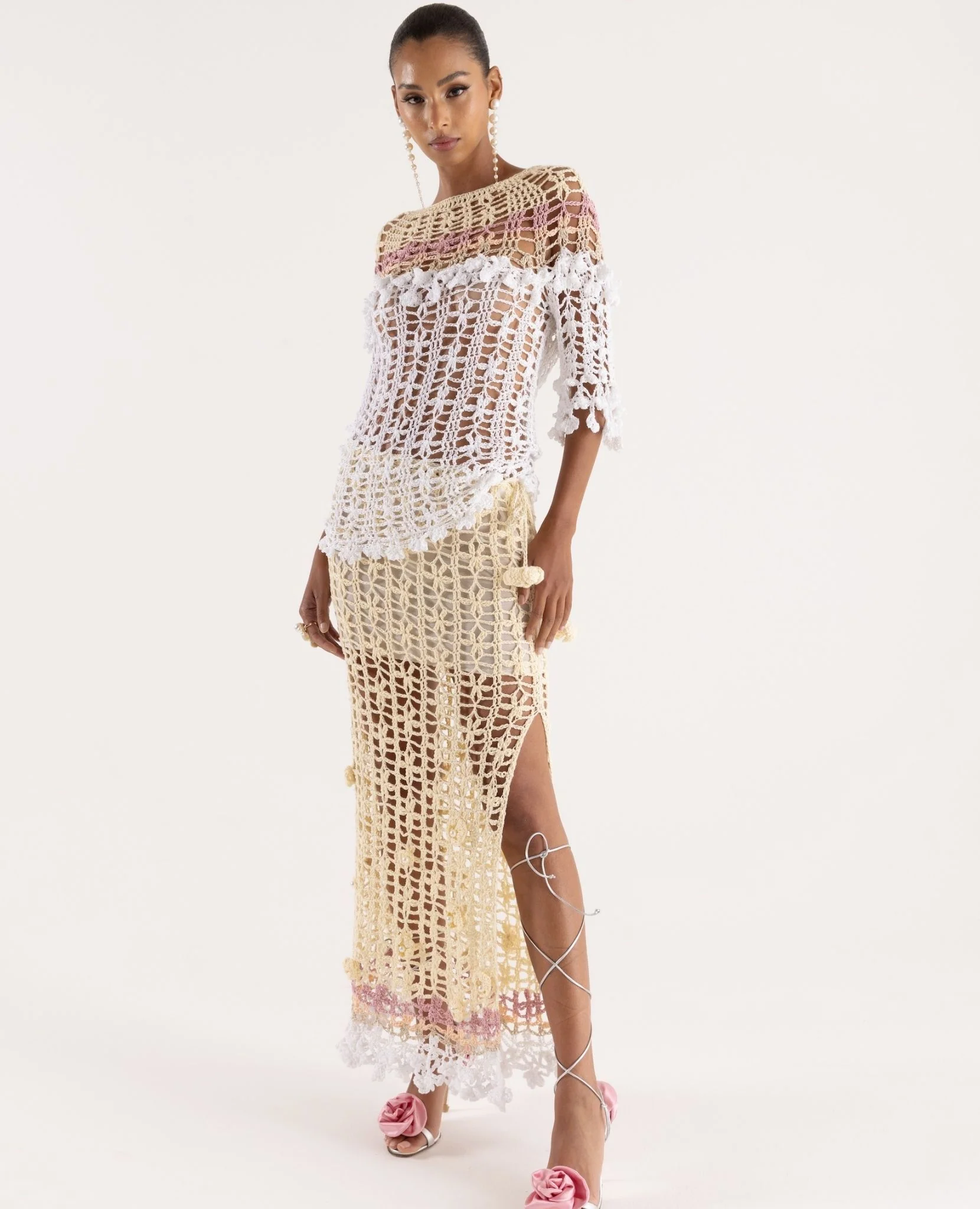 Vanilla Multicolor Handmade Crochet Top - Image 5