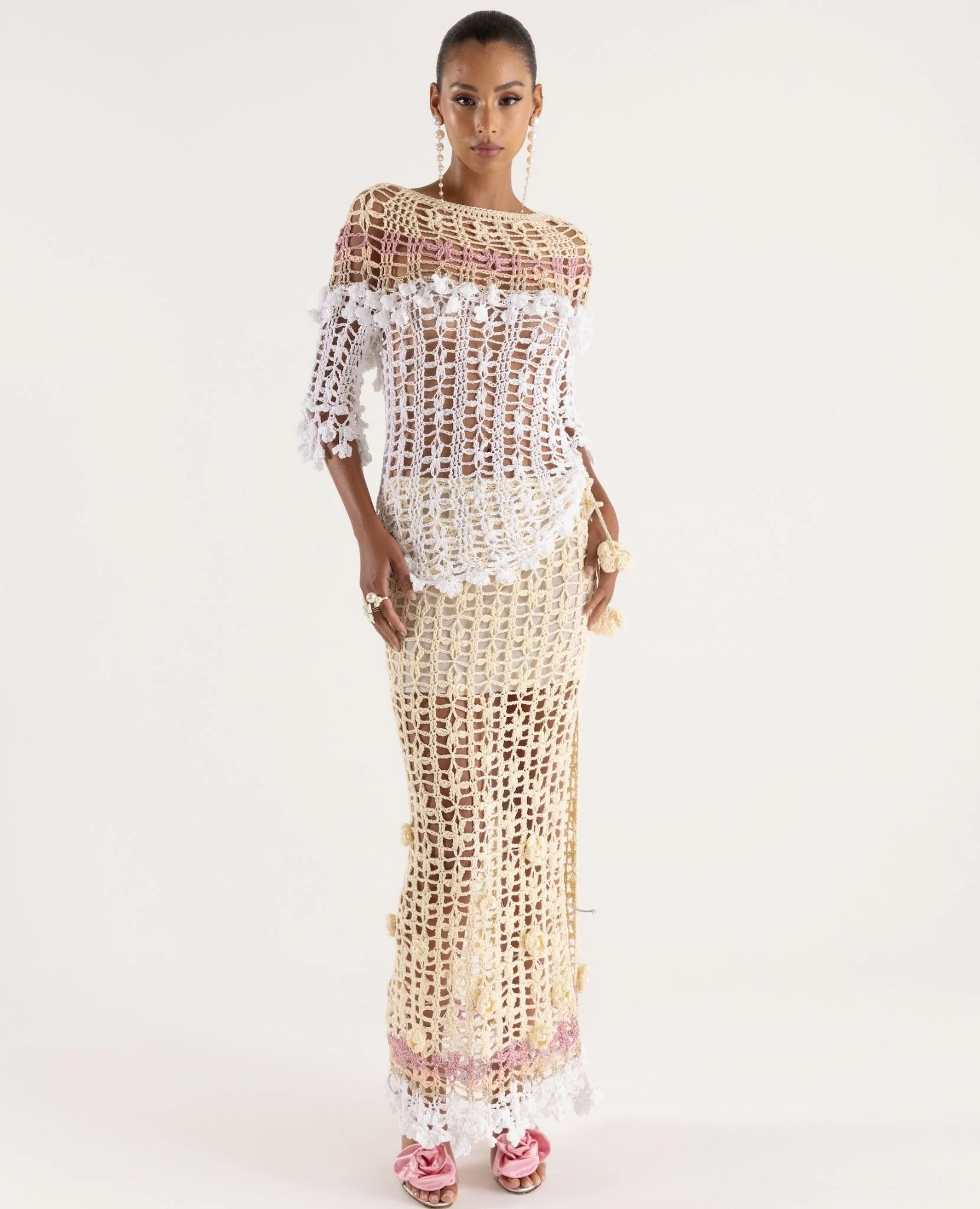 Vanilla Multicolor Handmade Crochet Top - Image 6