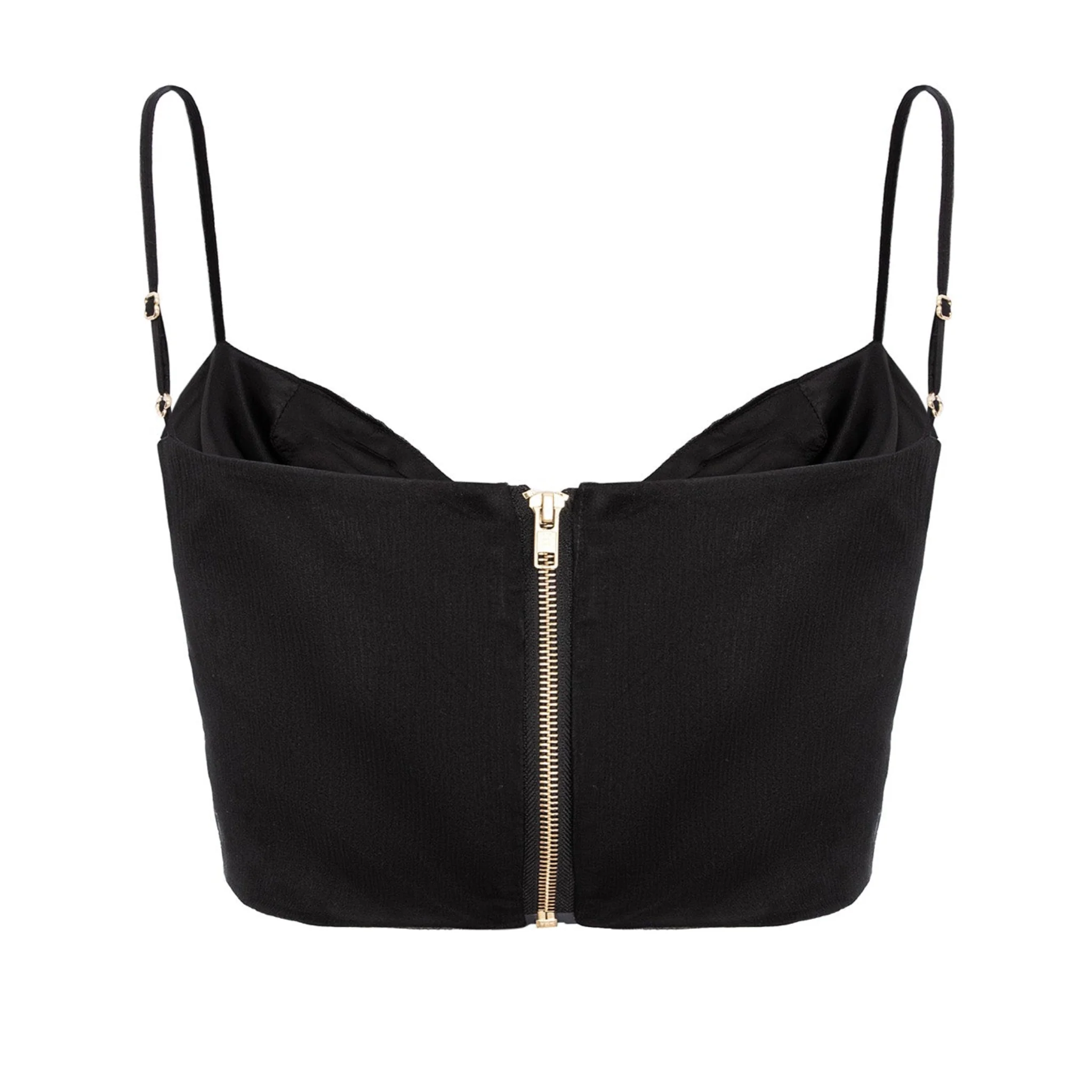 Black Silk Corset Top - Image 6