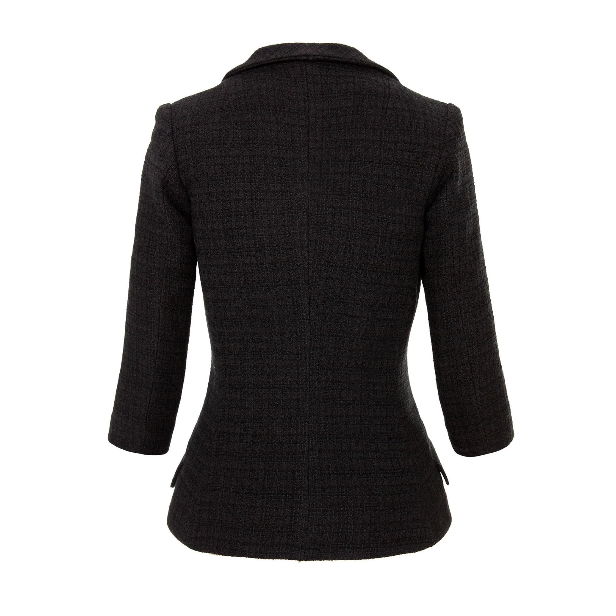 Black Structured Blazer - Image 7