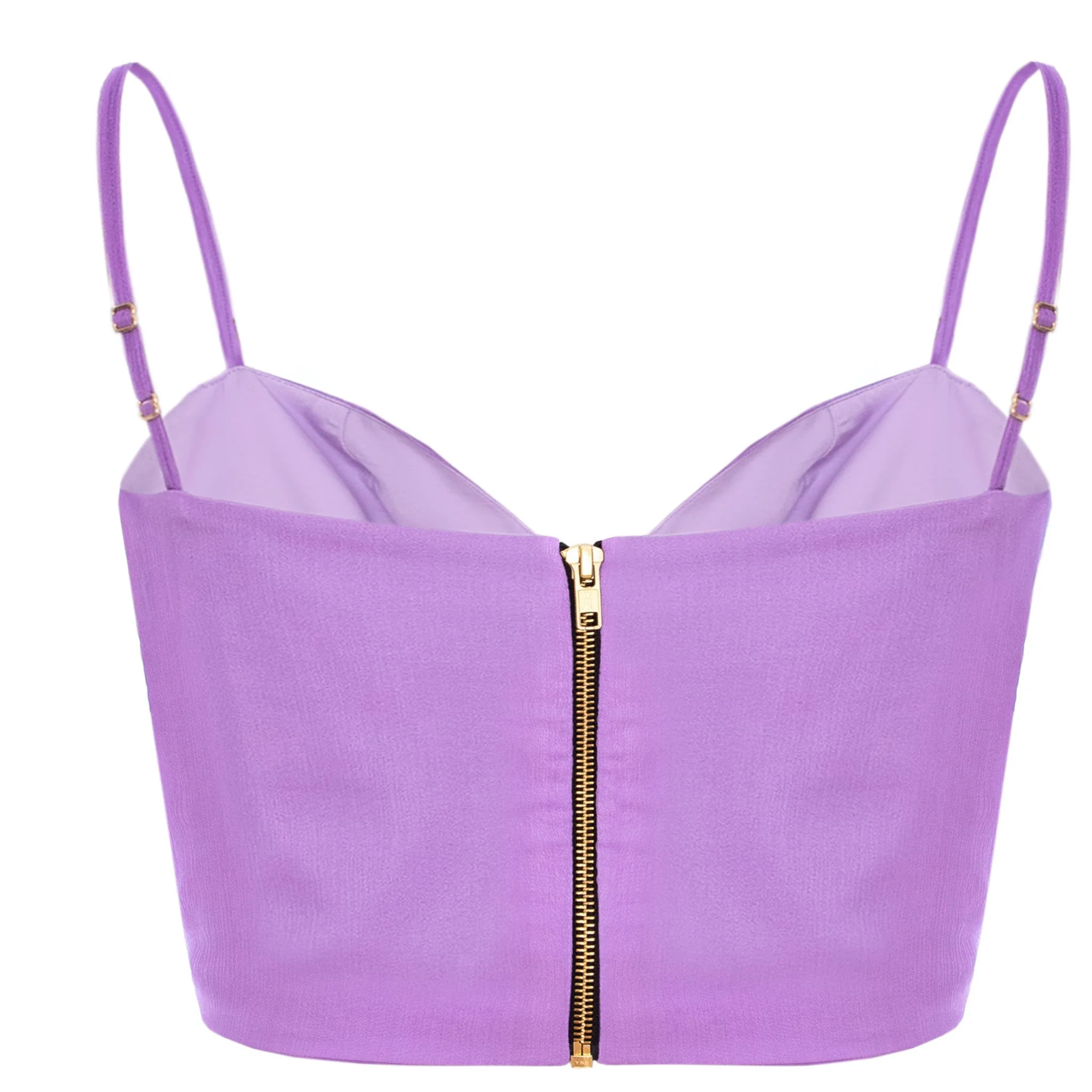 Lilac Silk Corset Top - Image 5