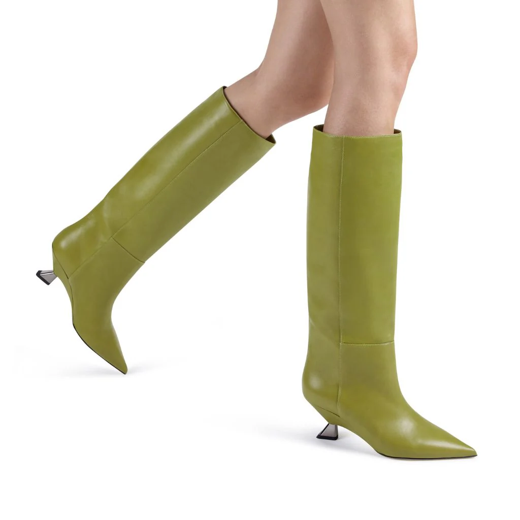 Ashley Aloe Boots | Lime Green - Image 3