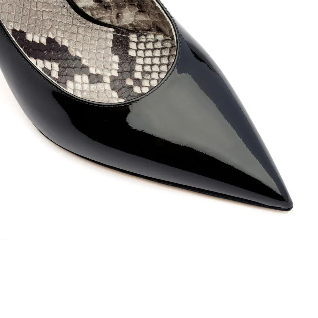 Eva Pumps | Black Patent - Image 3