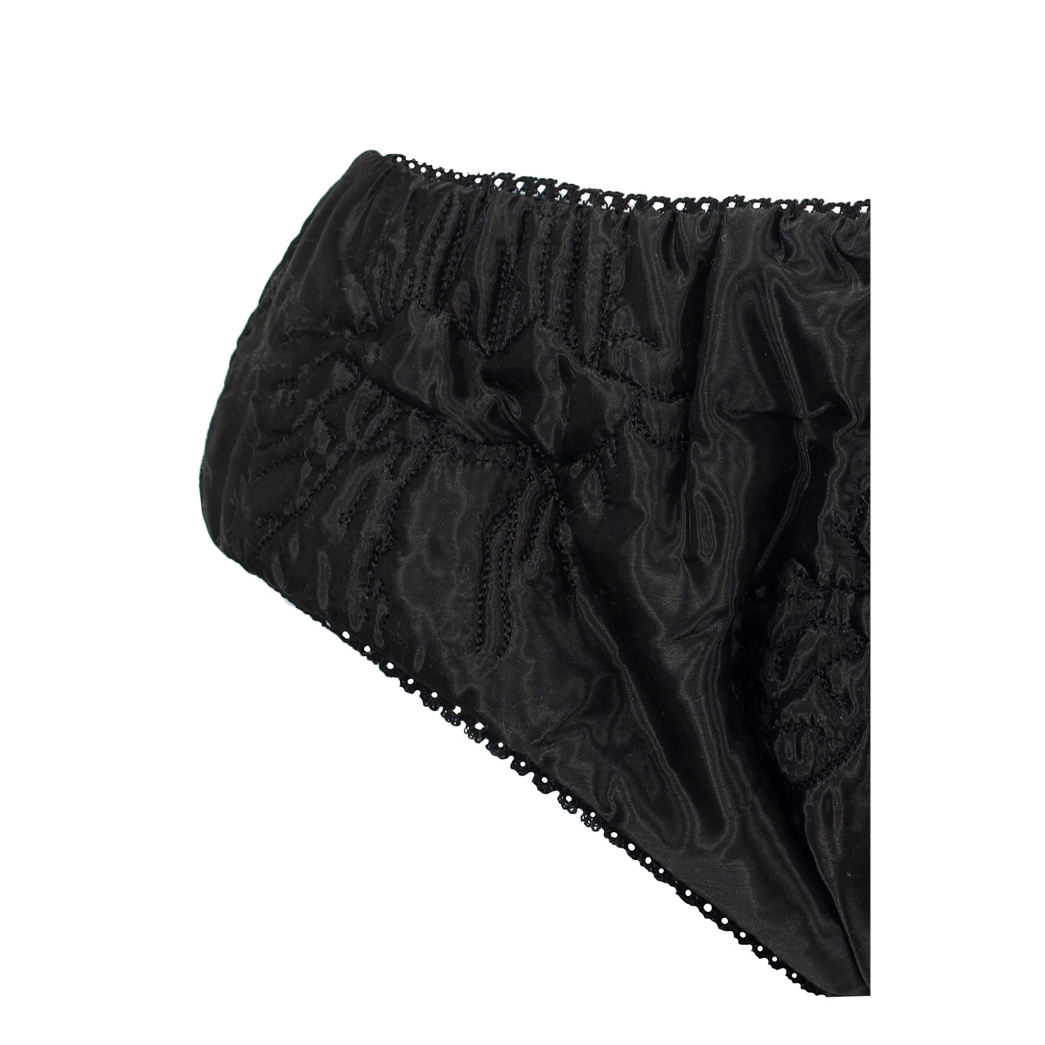 Black Organza Micro Shorts - Image 7