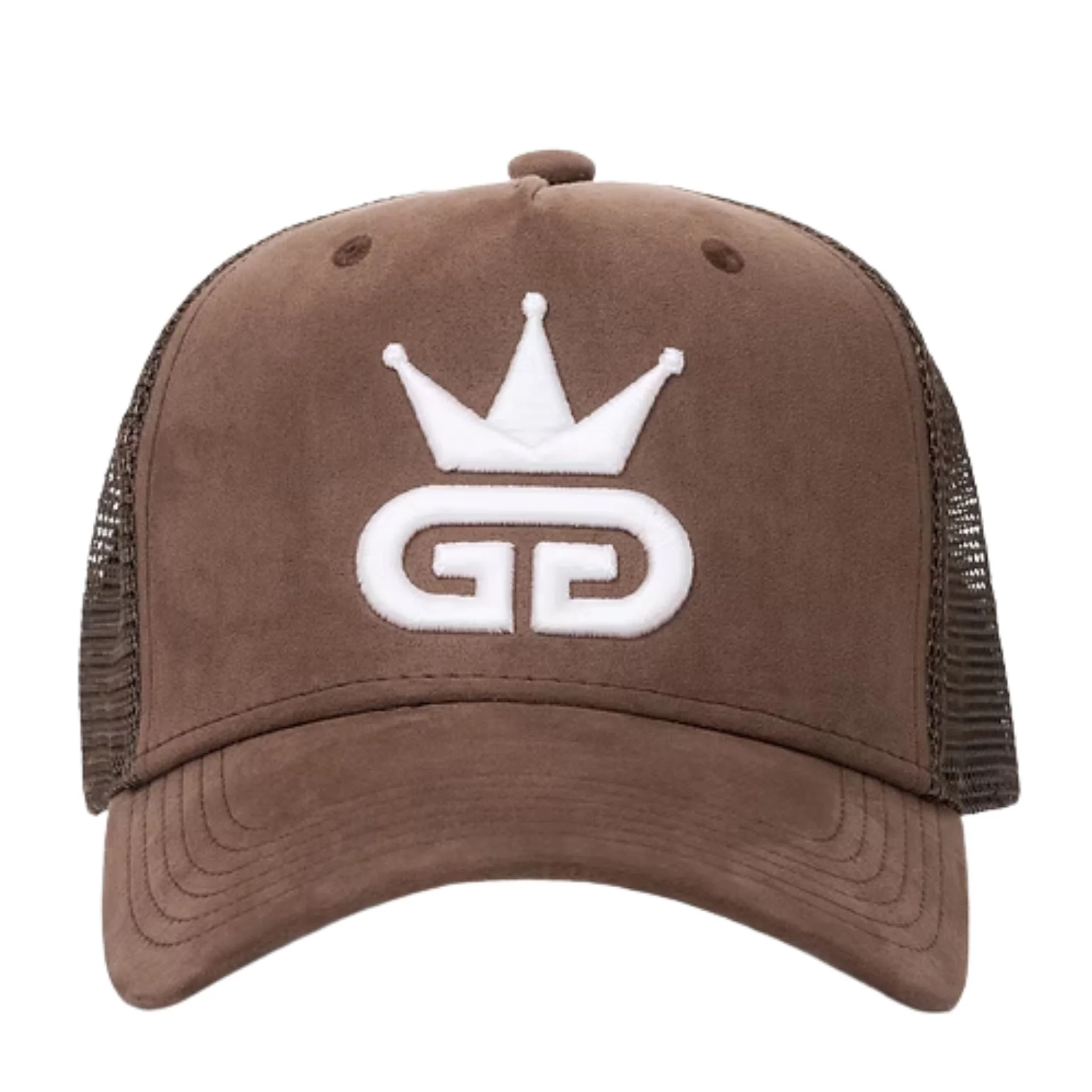 Caramel Brown Suede Mesh Hat