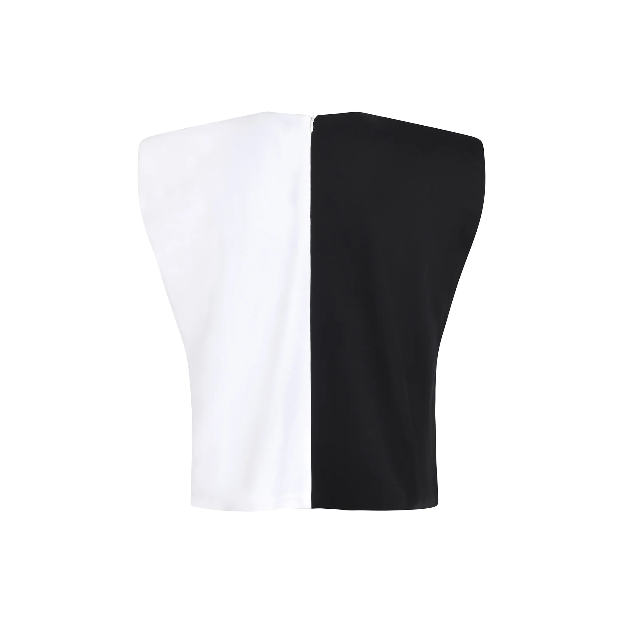 Yin & Yang Two-Tone Sleeveless Top - Image 2