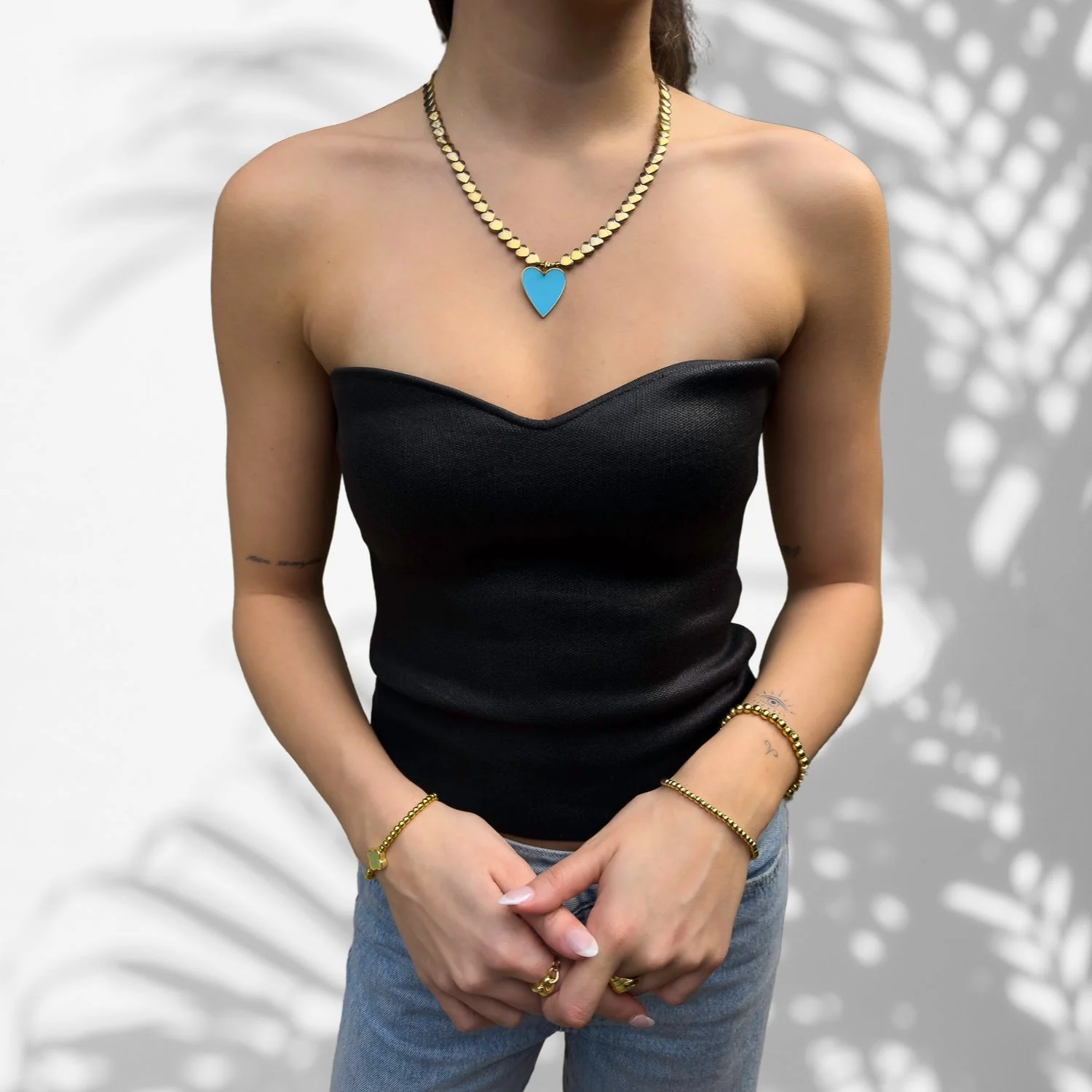 Calmness Blue Heart Necklace - Image 2