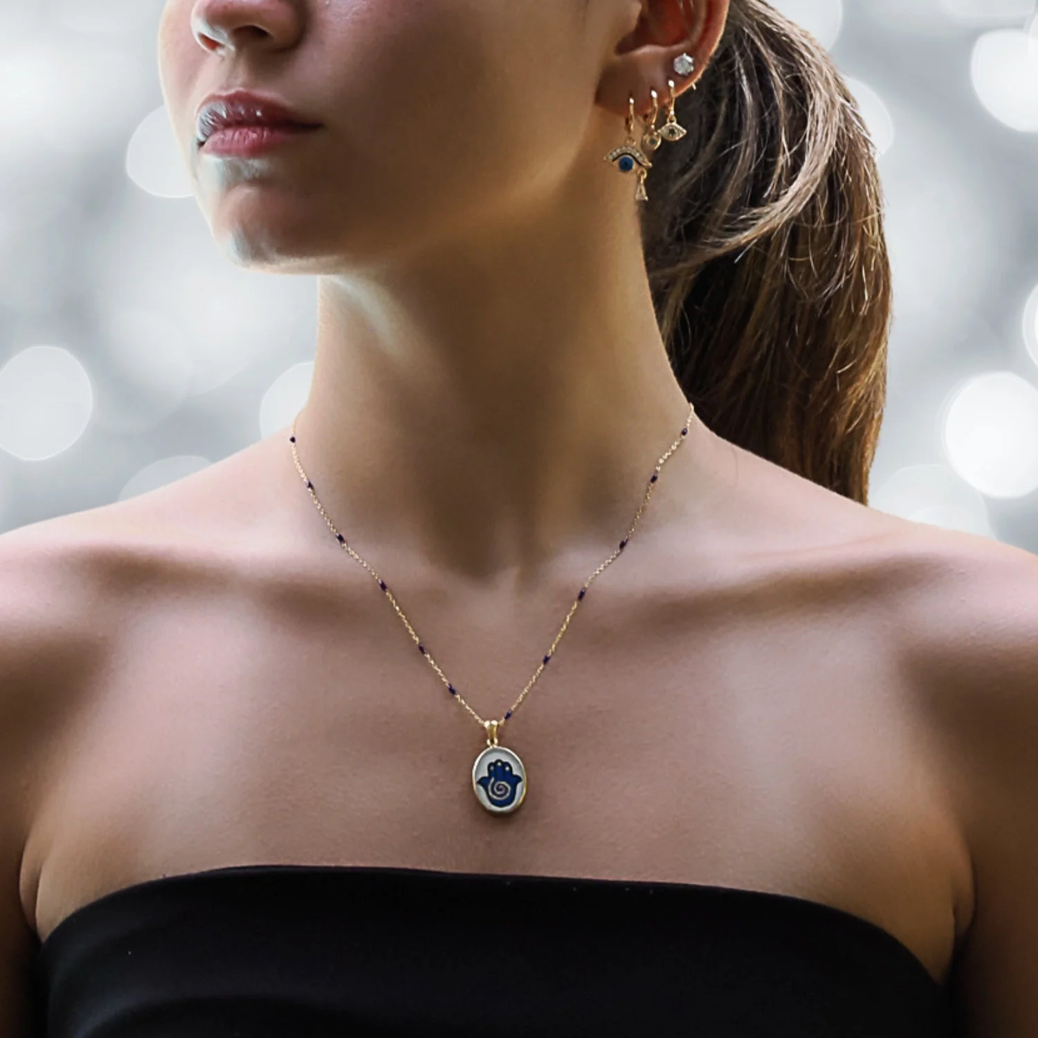 Fortune Hamsa Necklace - Image 2