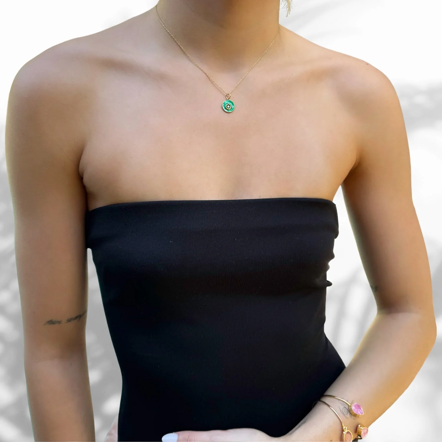 Green Eye Necklace - Image 2