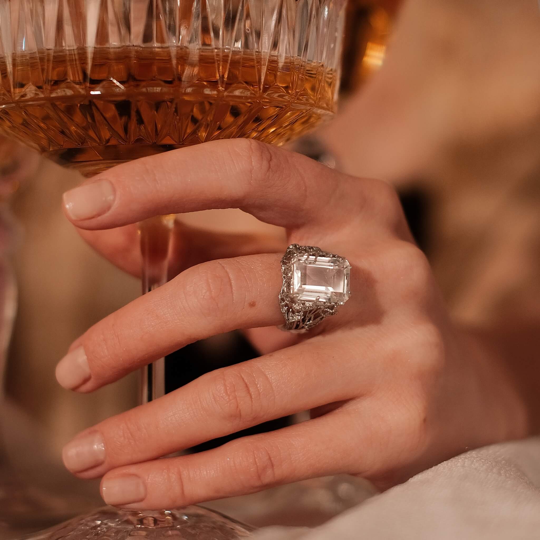 Greatness Gone Sparkle Ring | Clear Quartz - Image 2