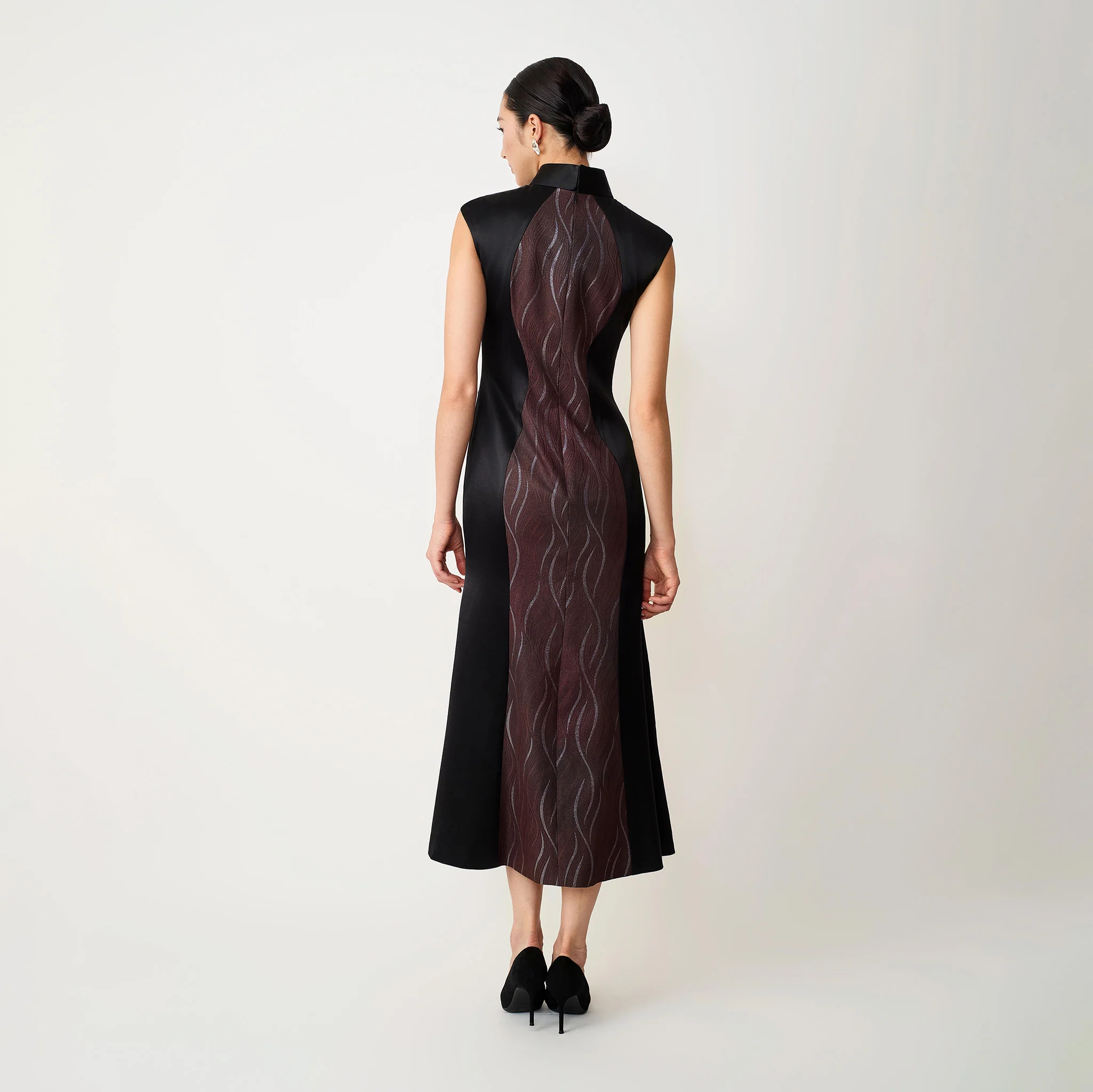 Ombre Brown Snack & Orchid Qipao - Image 4