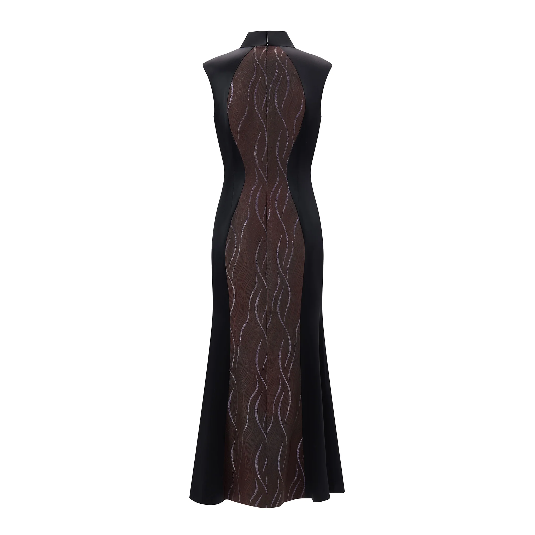 Ombre Brown Snack & Orchid Qipao - Image 6