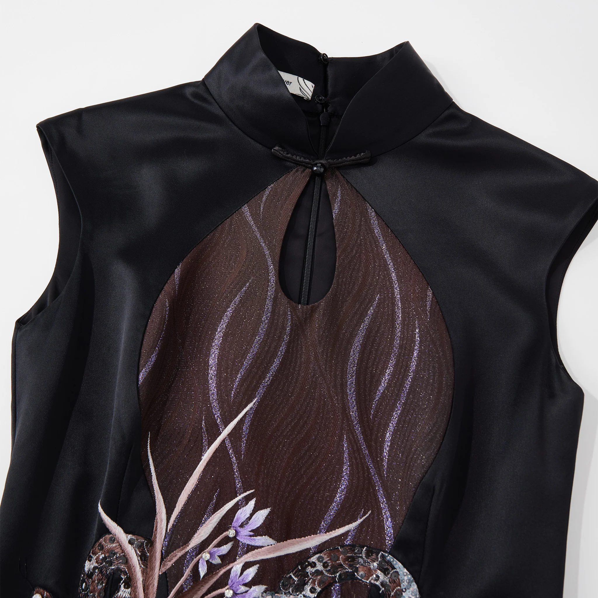 Ombre Brown Snack & Orchid Qipao - Image 7