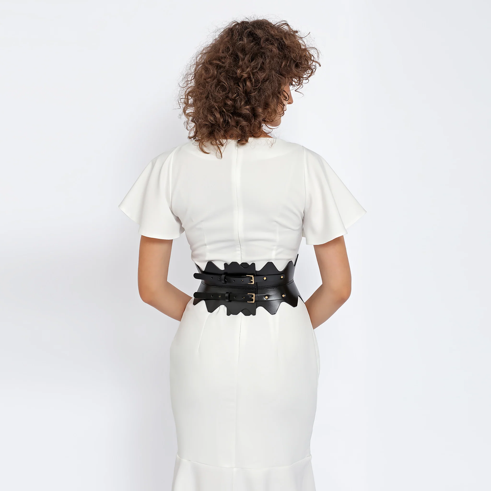 Black Hourglass Corset Belt - Image 5