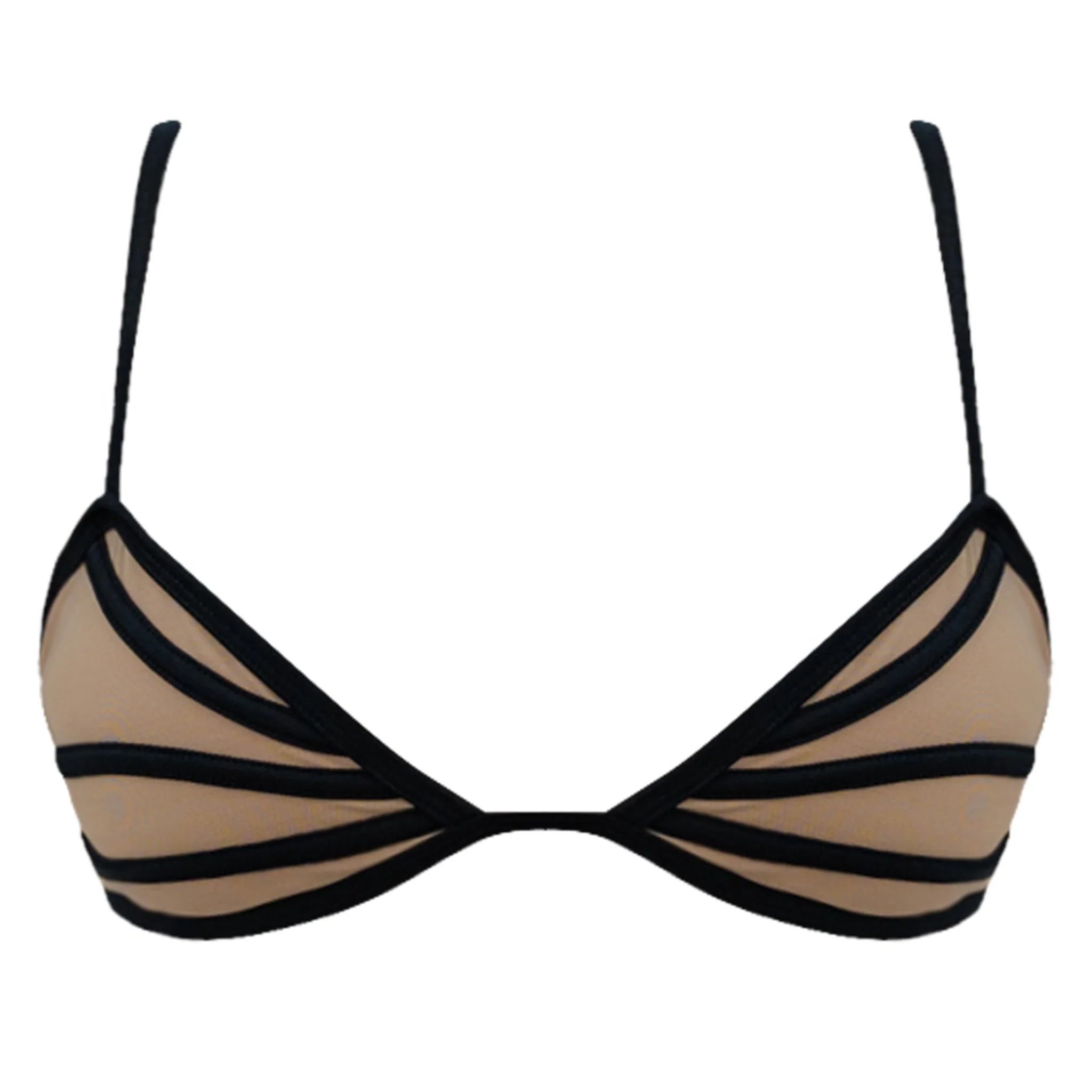 Nola in Black Mesh Top