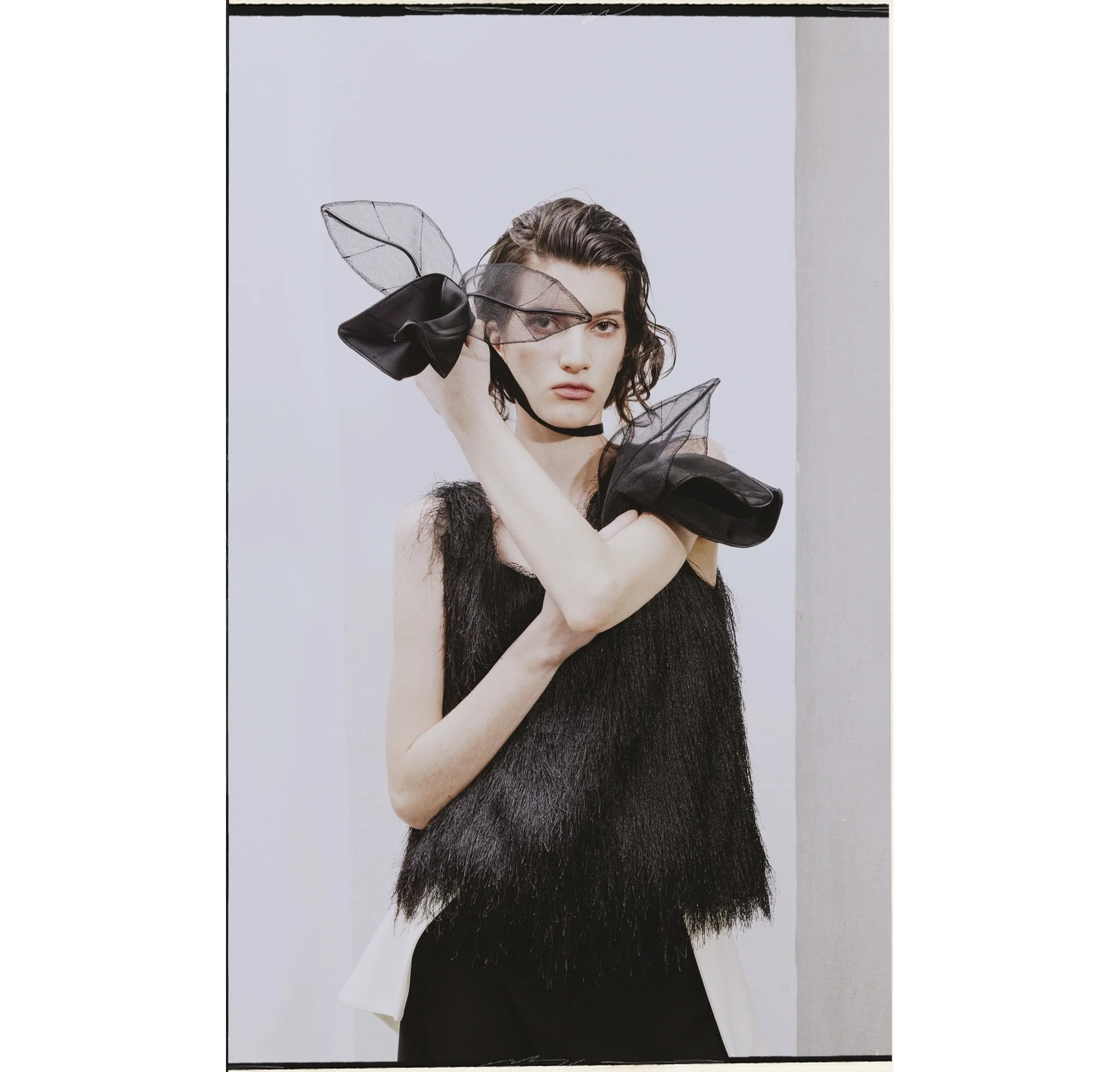 Fringe Sleeveless Top - Black - Image 3