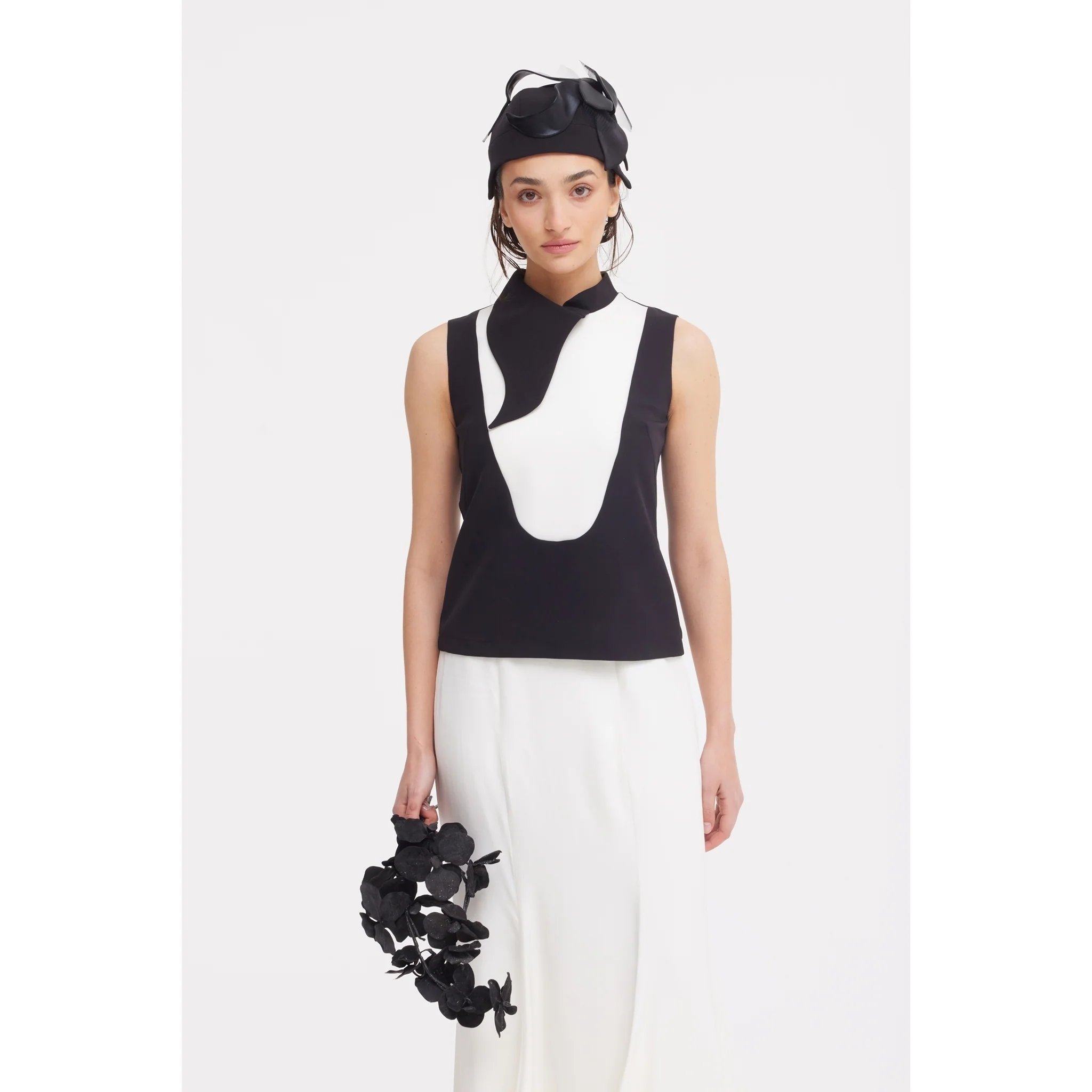 High Waist Double-Sided Satin Maxi Skirt - Ivory - Image 13