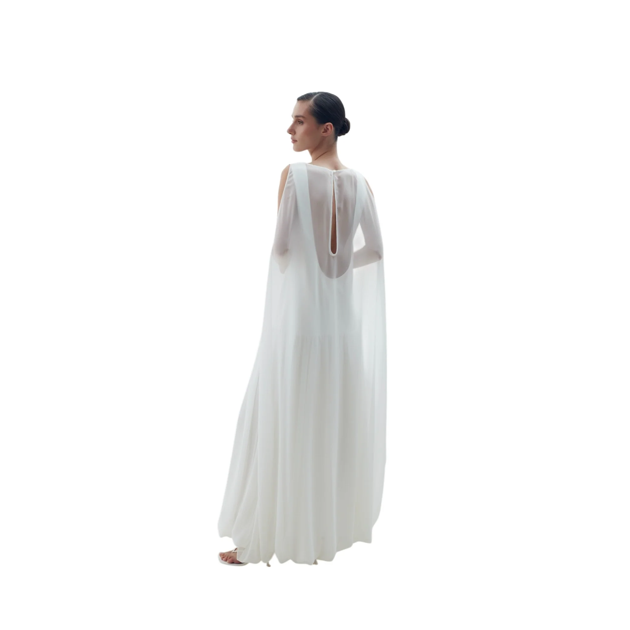 Off-White Cape Cloud Midi Dress - Image 2