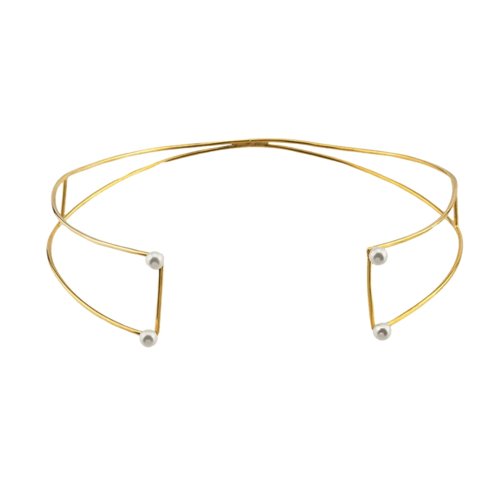 Pearl Choker | Gold