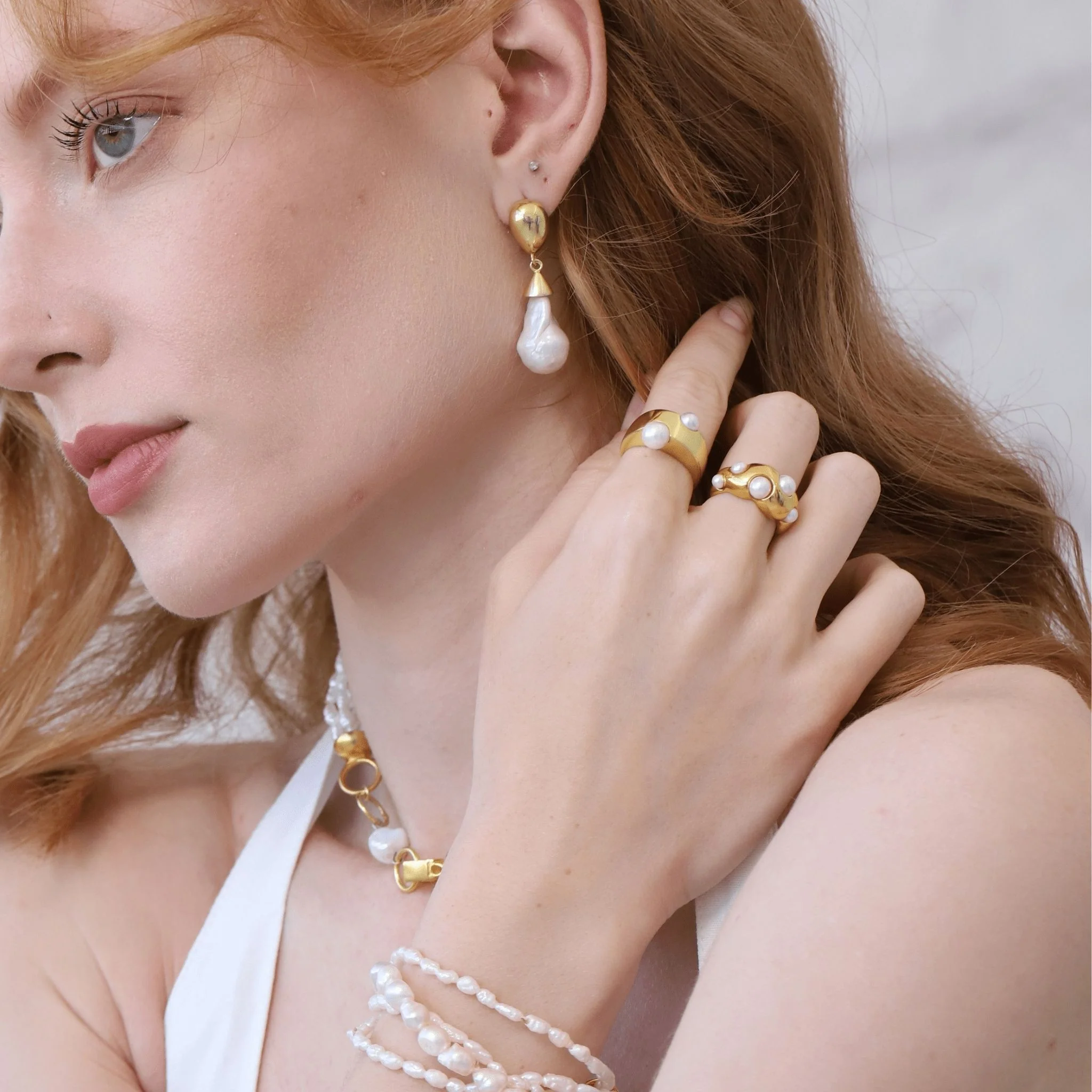 Pearl Ring | Gold - Image 2