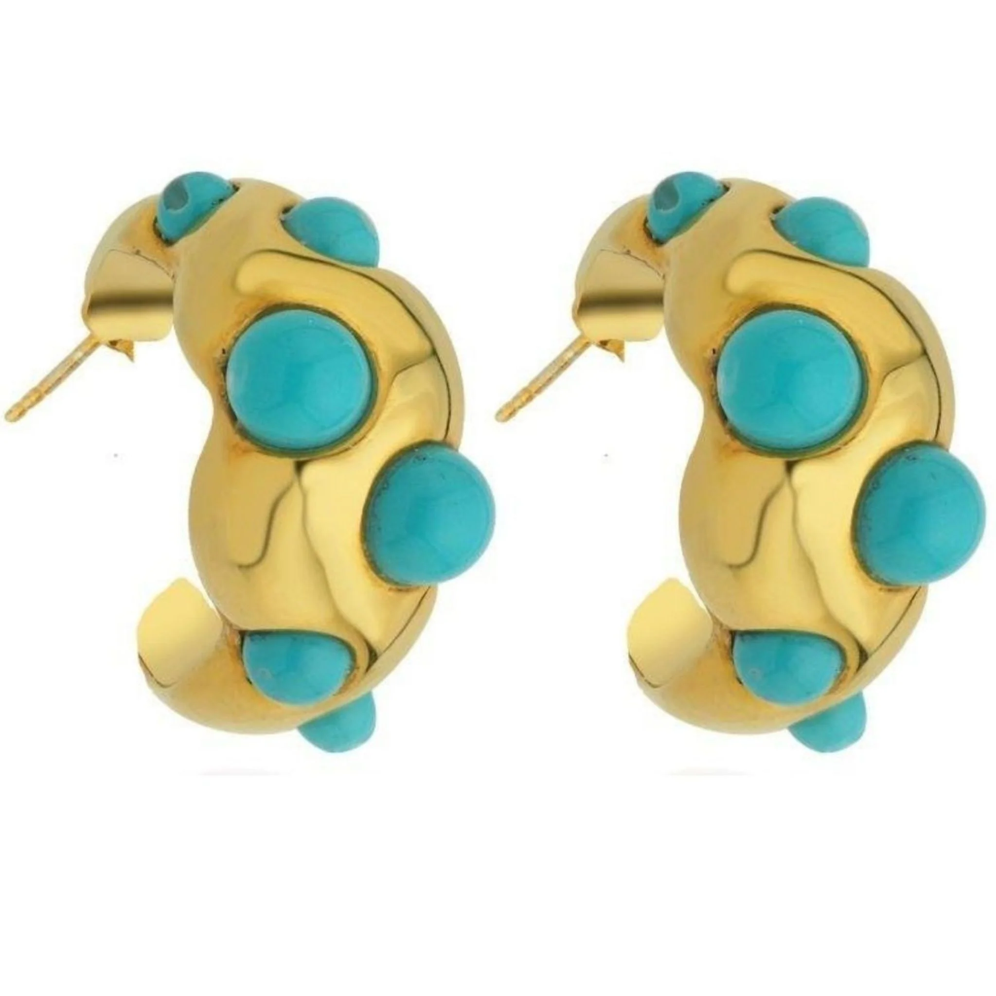 Turquoise Hoop Earring