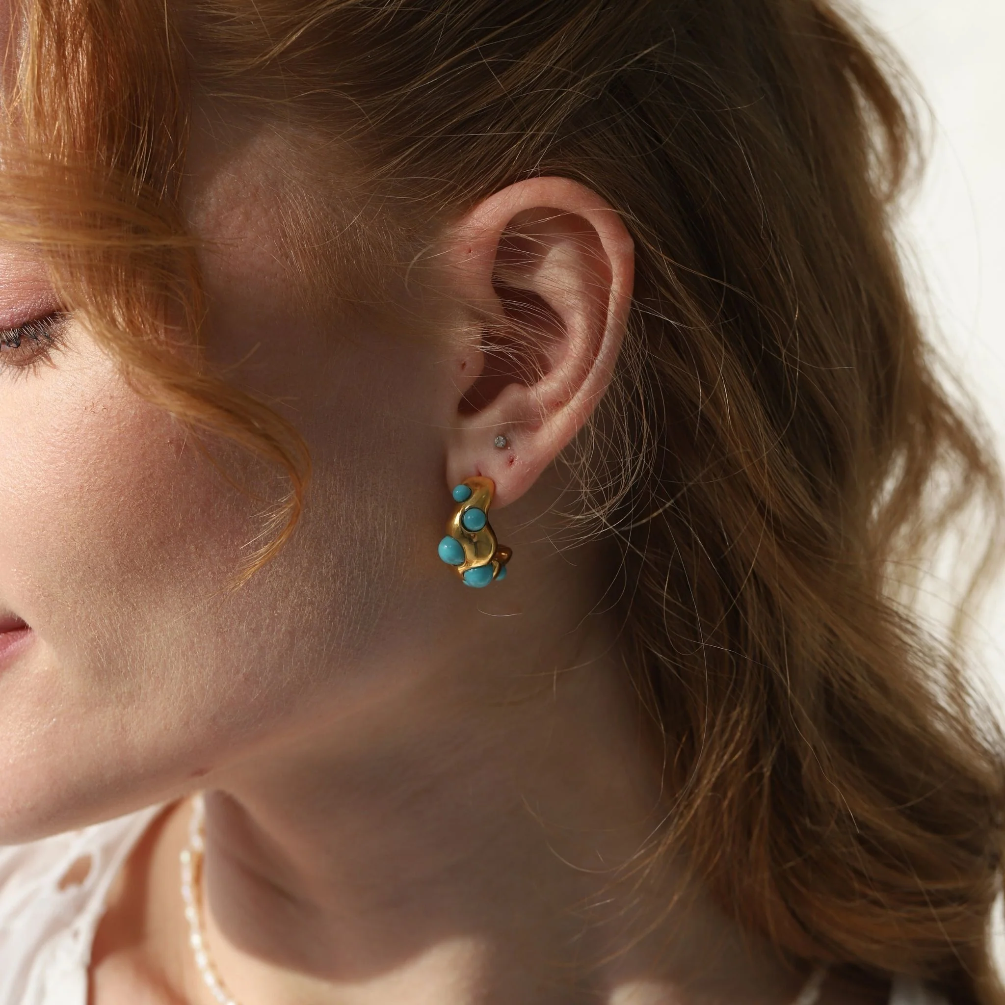 Turquoise Hoop Earring - Image 6