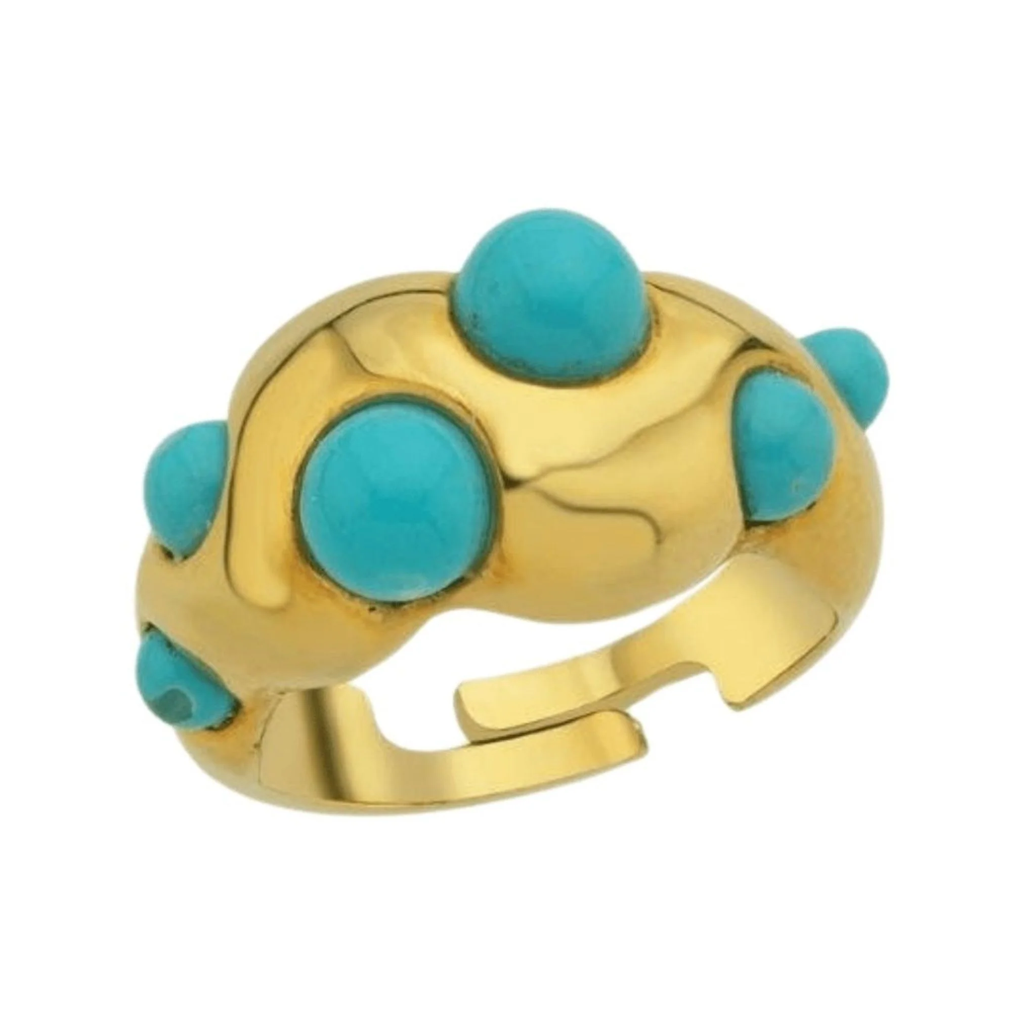 Turquoise Ring | Gold