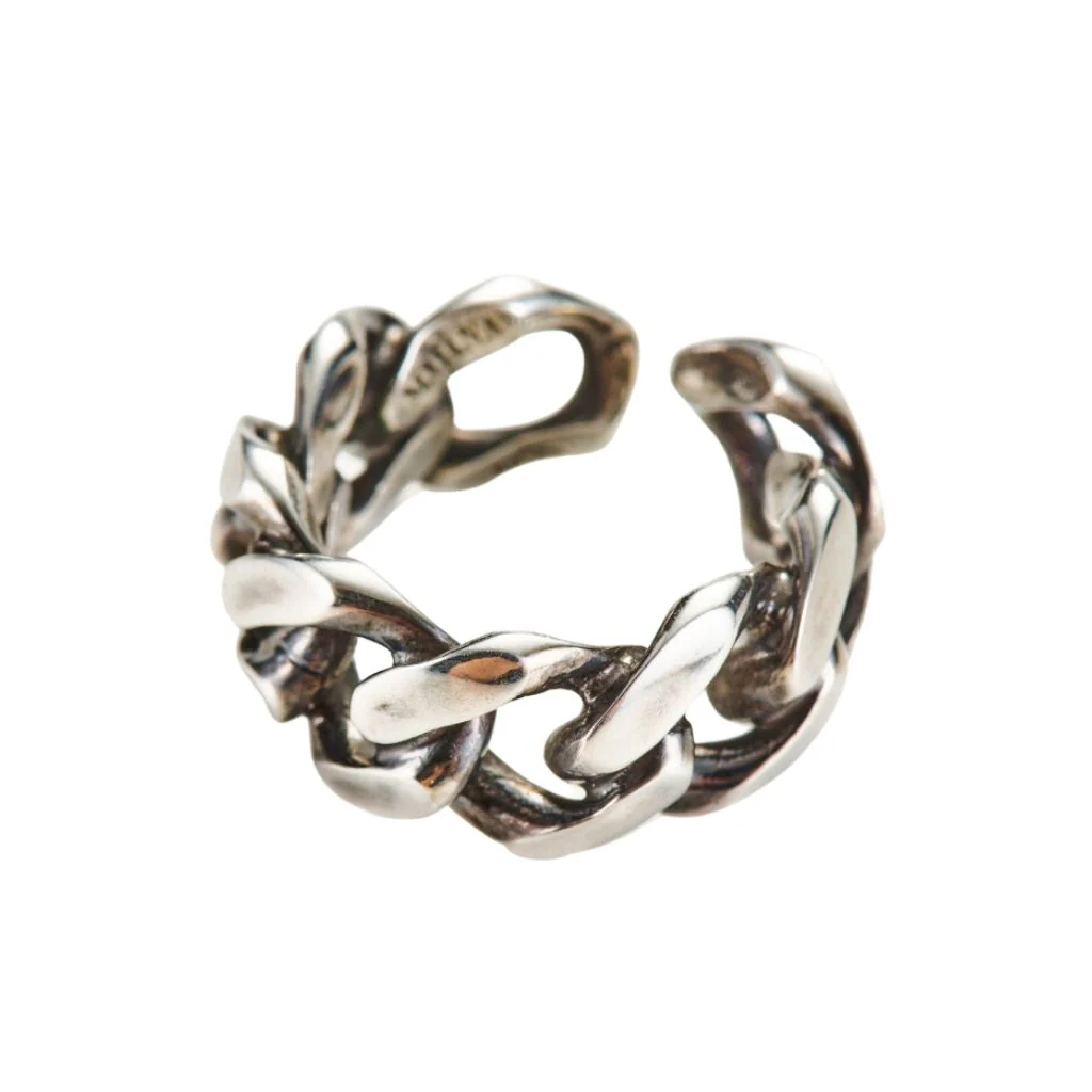 Silver Chain Connect Ring - Image 2