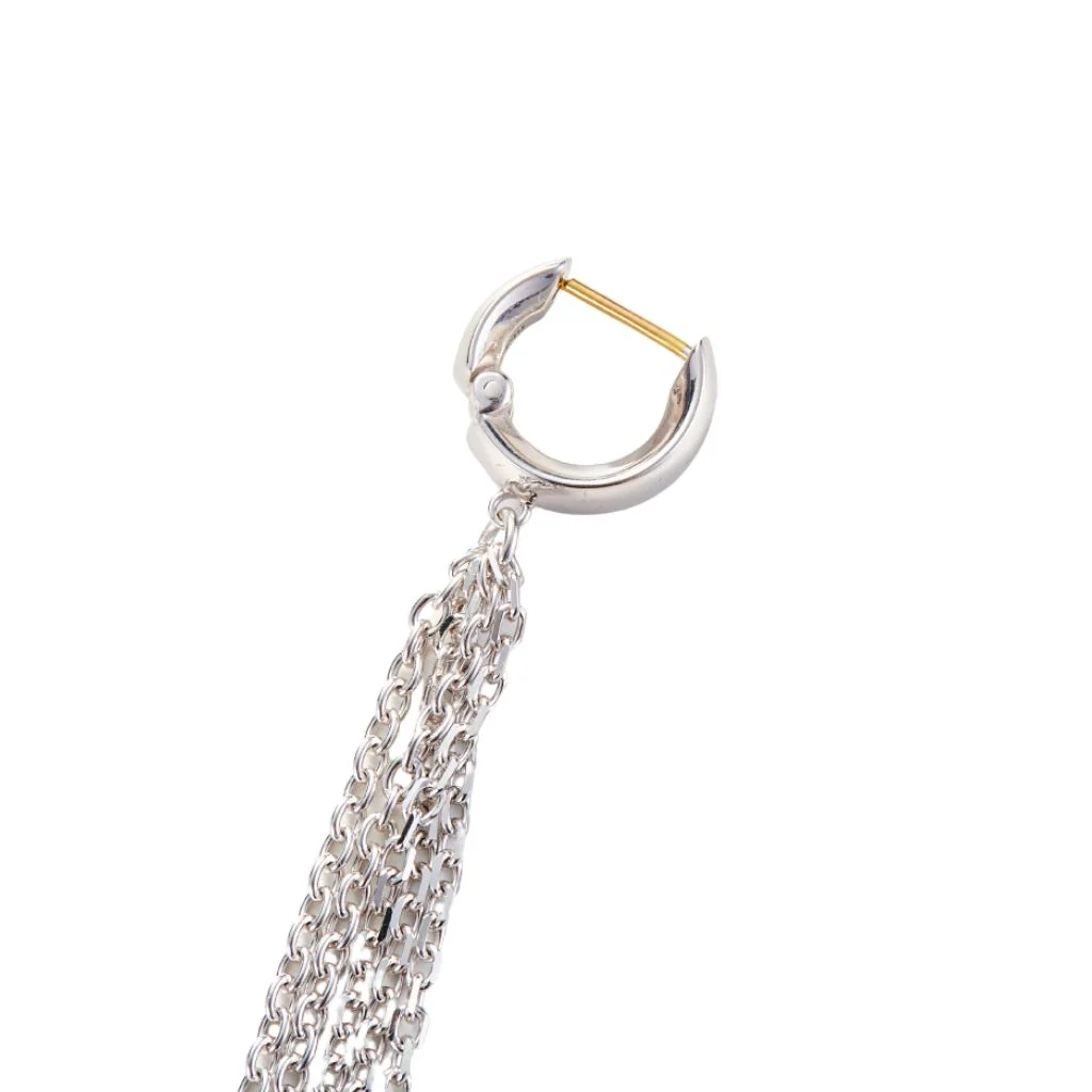 Single Chain Fringe Earring - Image 2