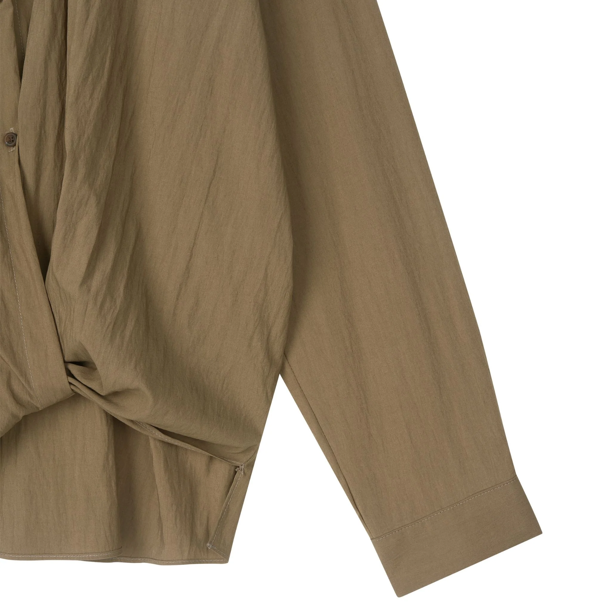 Knot Drape Blouse with Front Twist Detail - Image 4