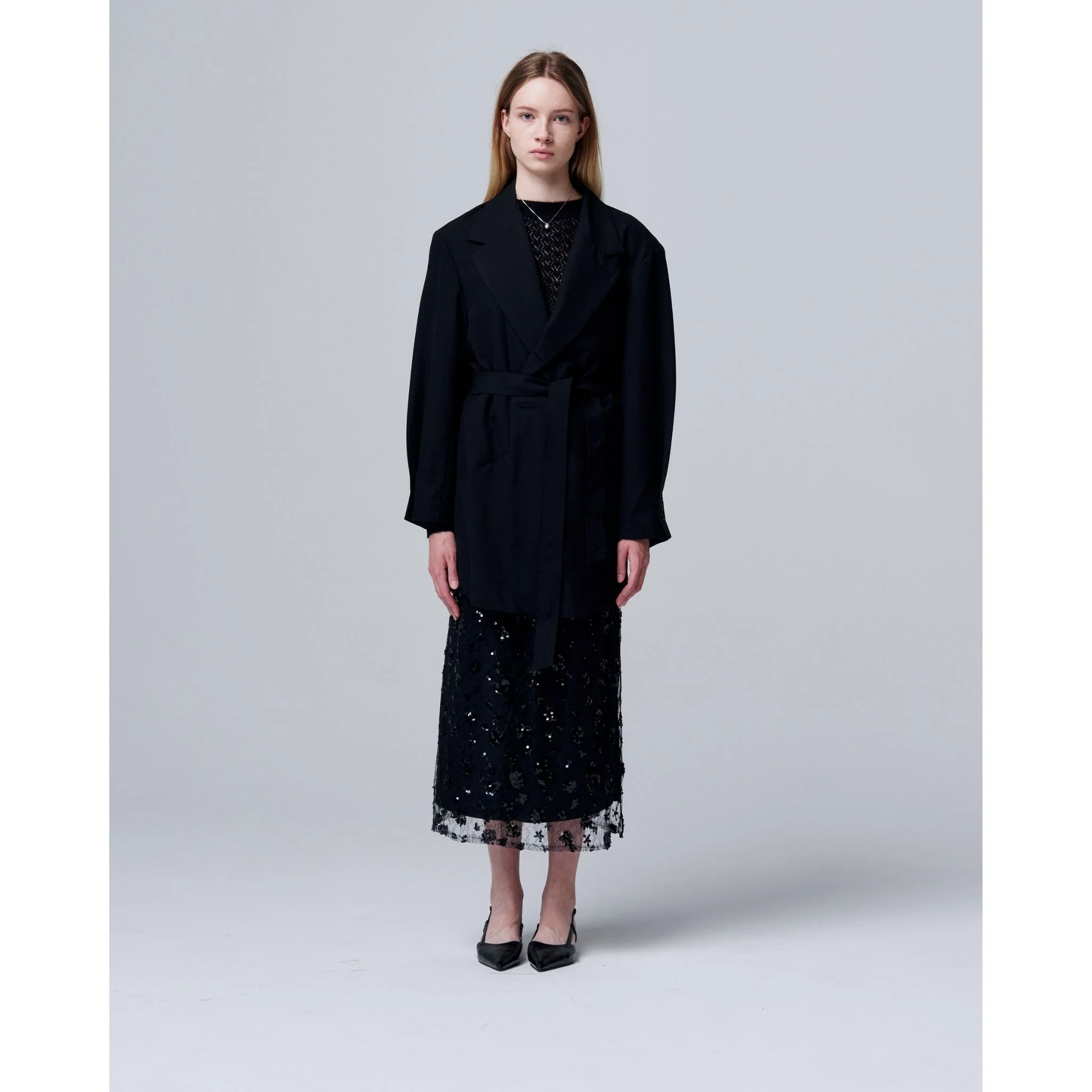 Sequin Beaded Skirt with Floral Detailing - Image 12