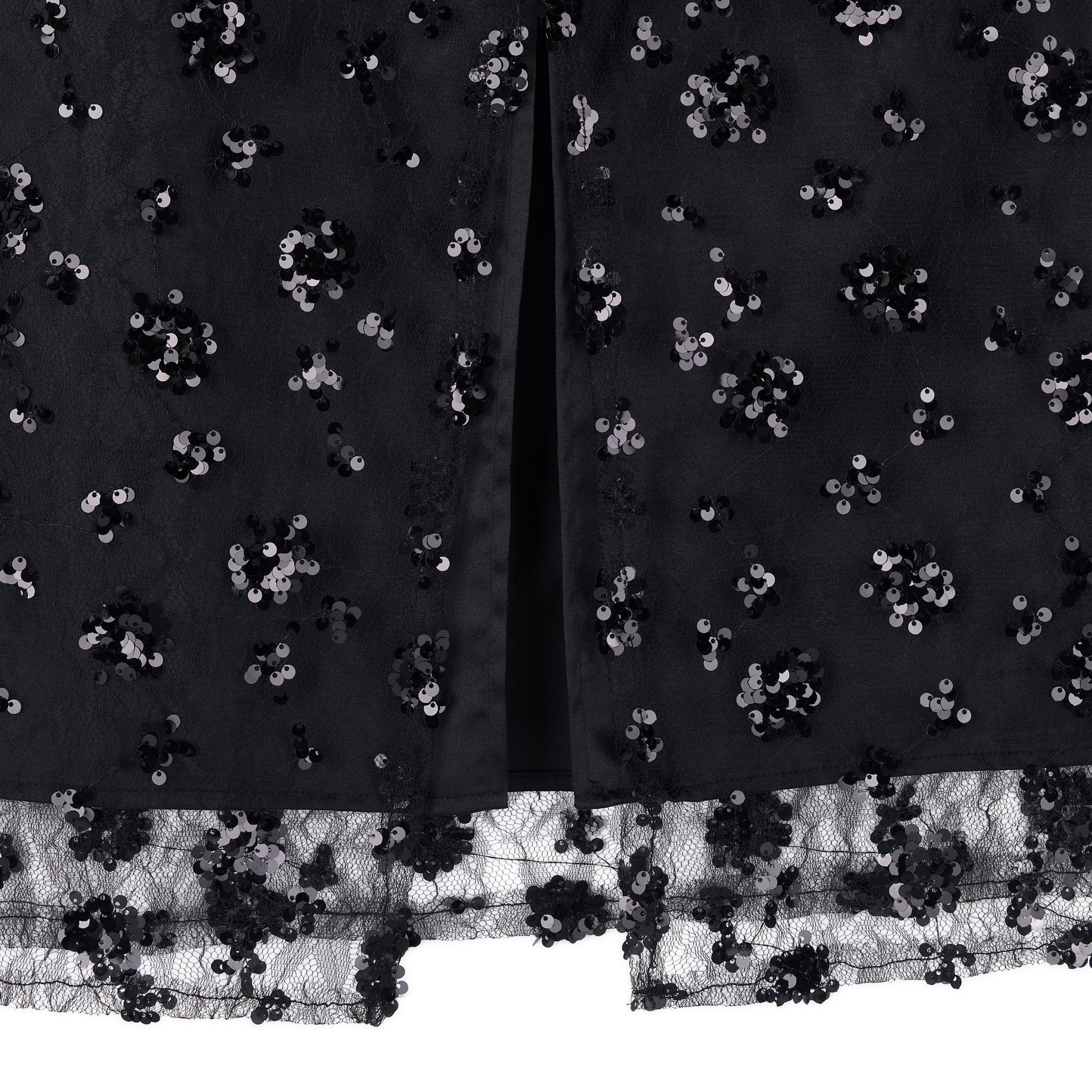 Sequin Beaded Skirt with Floral Detailing - Image 19