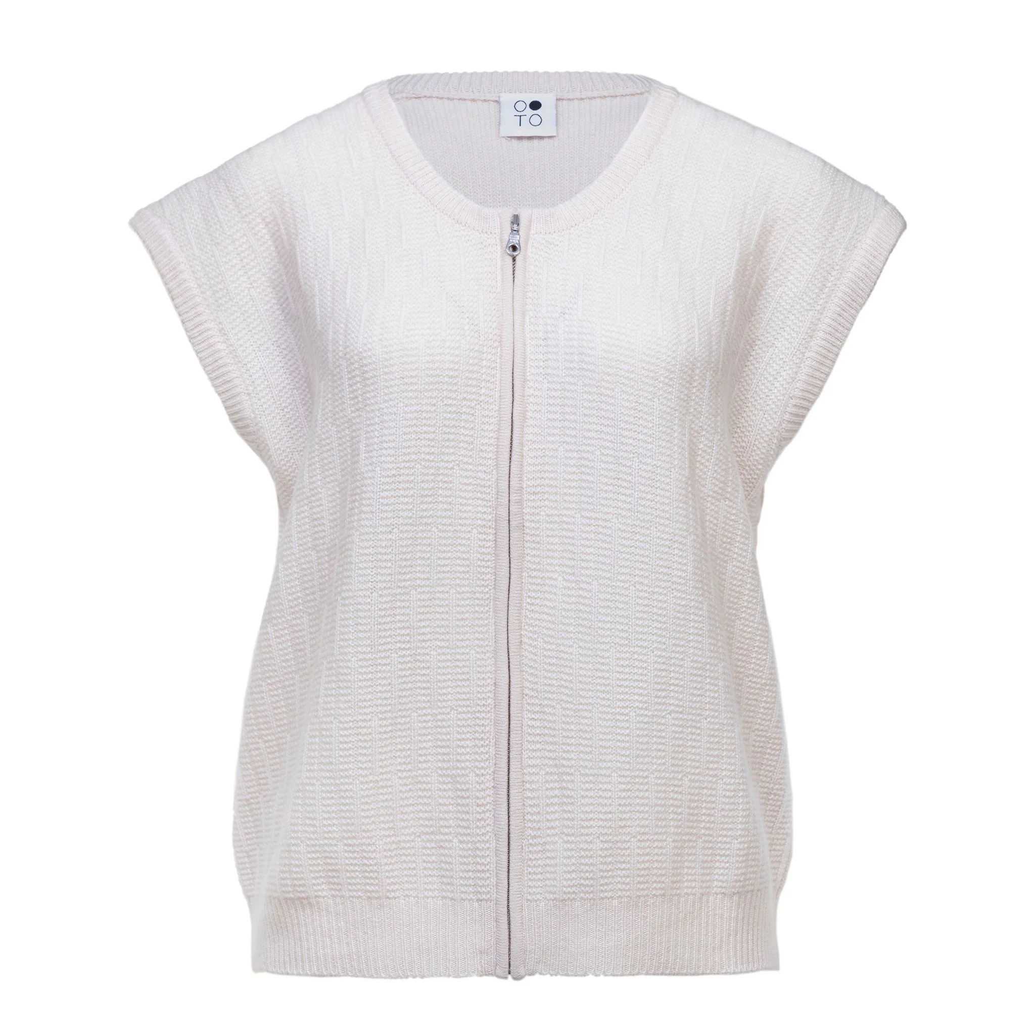 White Unisex Sleeveless Vest Arnau
