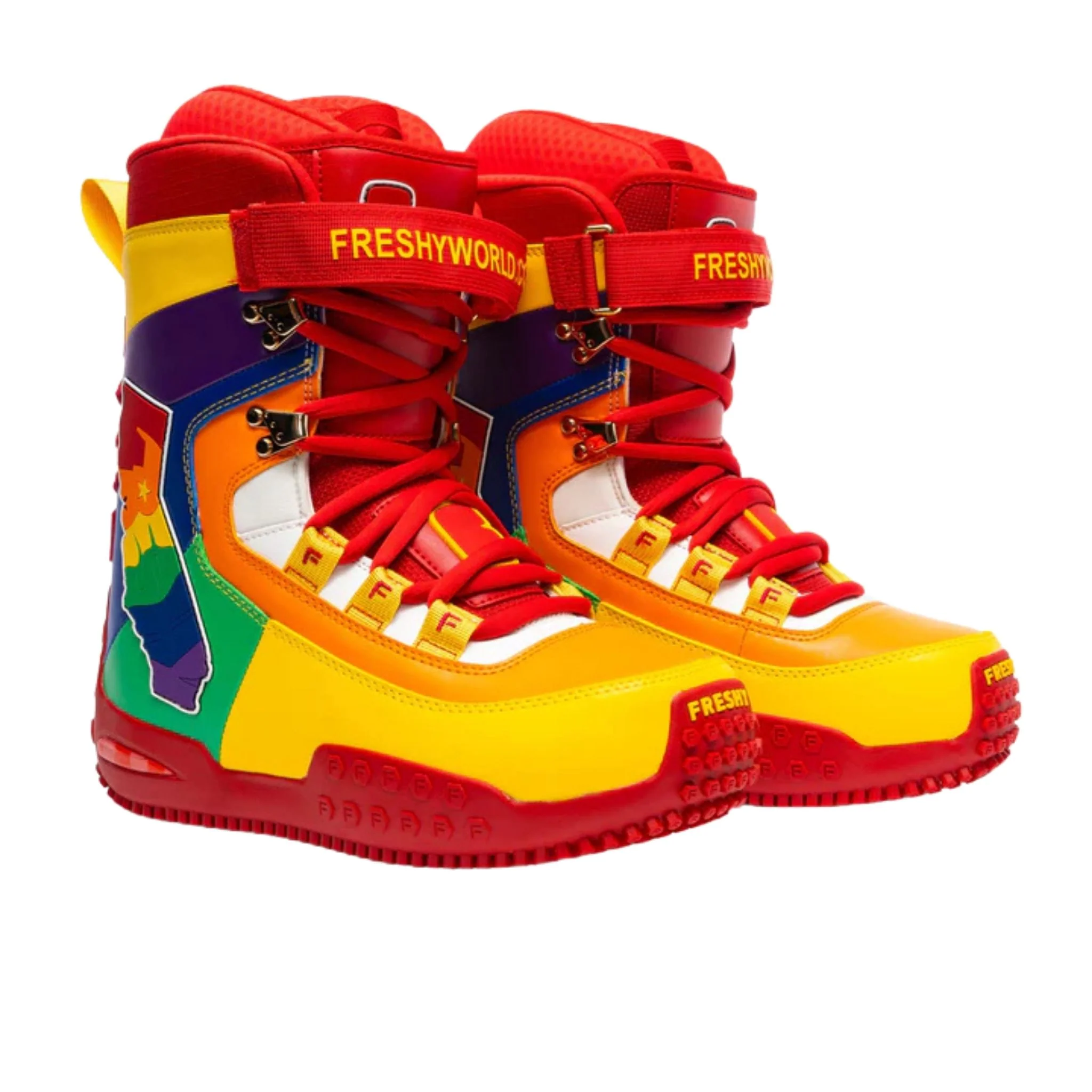 Pow Stomps Snowboard Boots | Rainbow - Image 3
