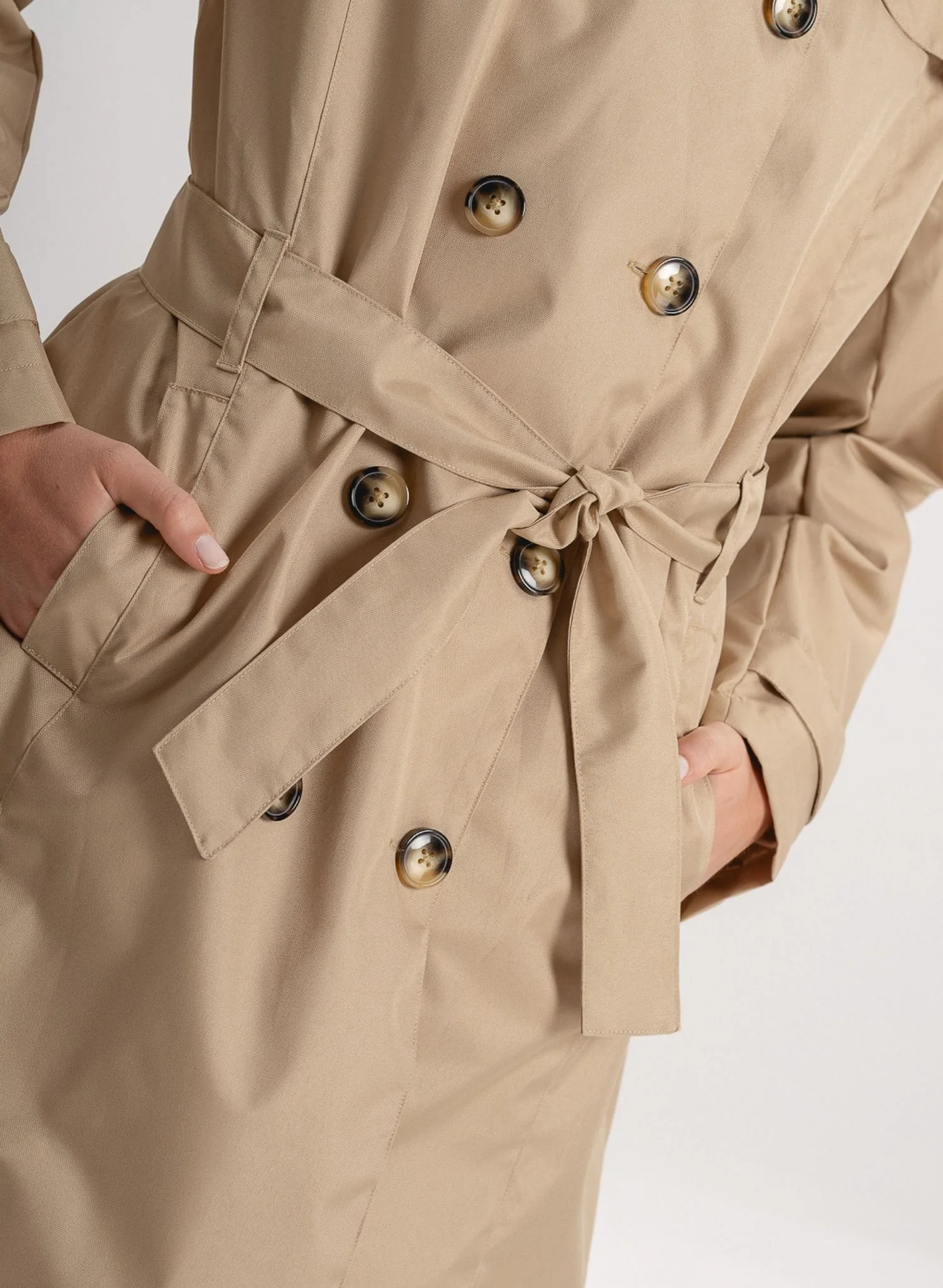 Beige Manhattan Trench Coat - Image 11