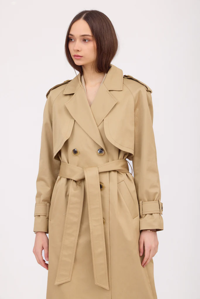 Camel Trench Coat - Image 12