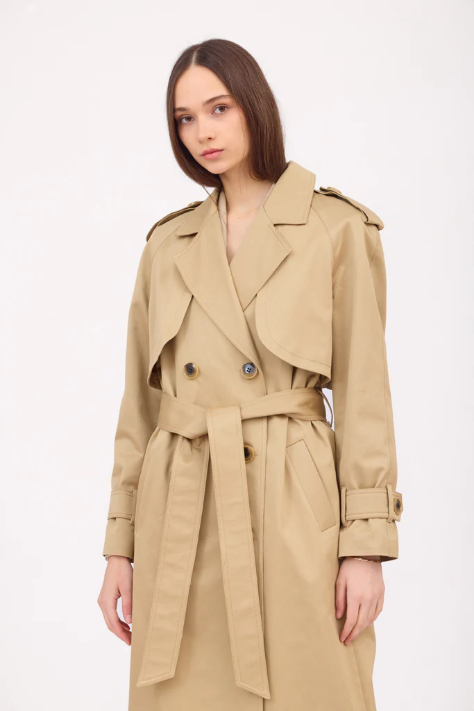 Camel Trench Coat - Image 13