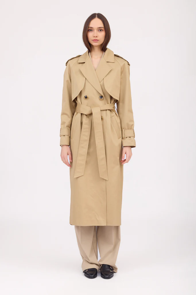 Camel Trench Coat - Image 2