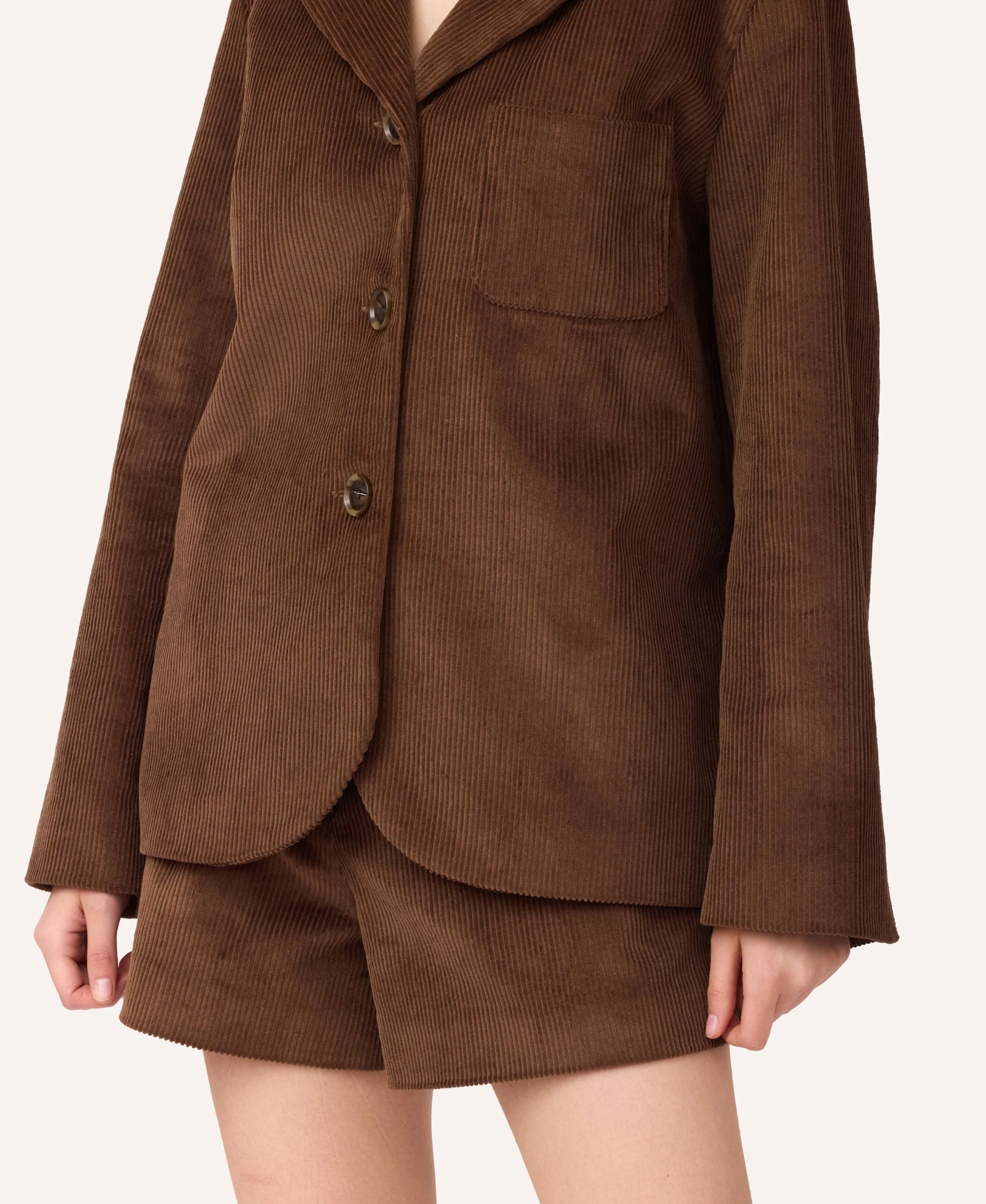Velvet Shorts | Brown - Image 9