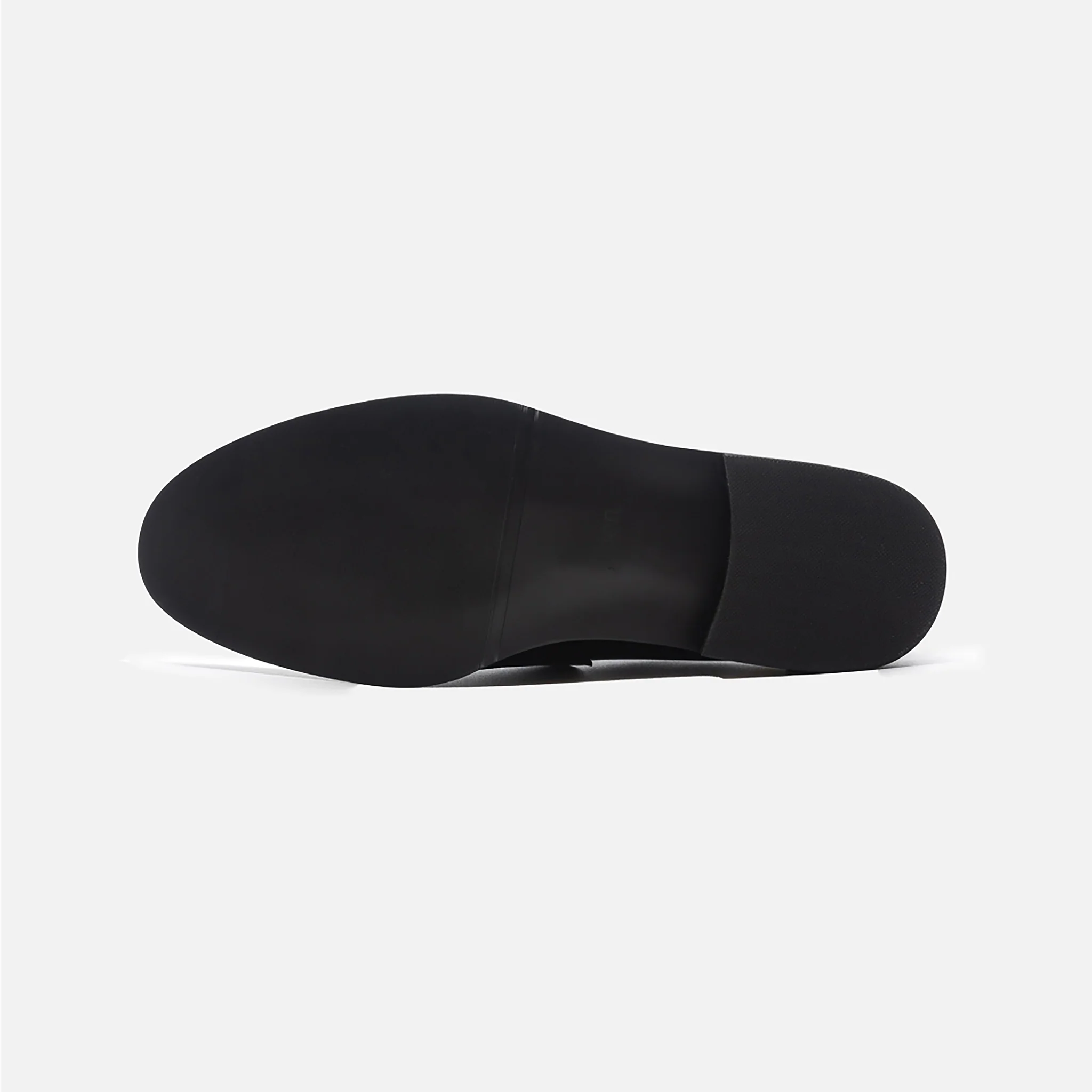 Black Leather Loafers with 
Cowhide Print Vamp - Image 6