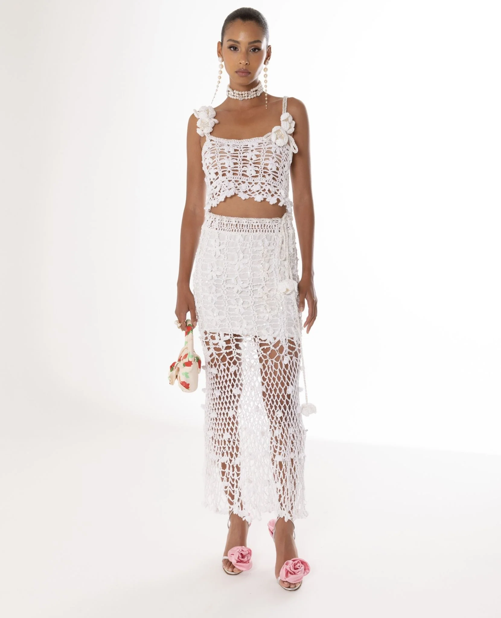 White Vanilla Handmade Crochet Skirt - Image 2
